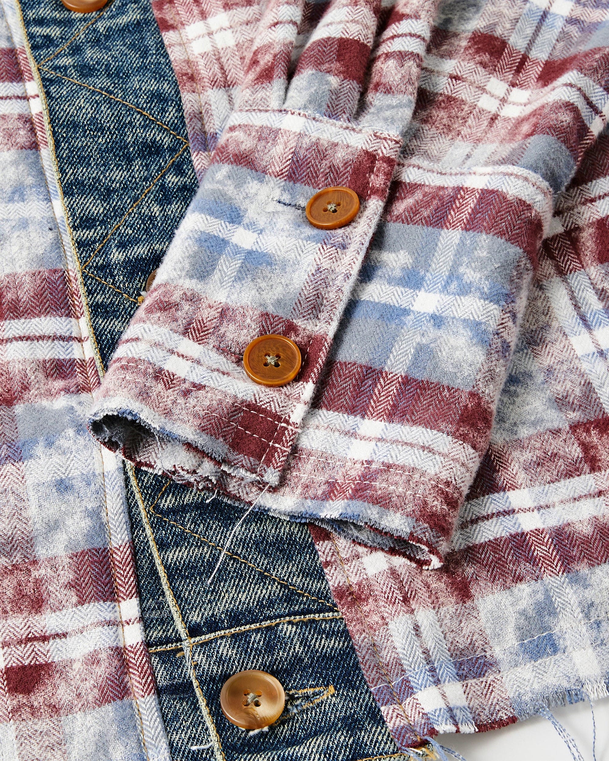 KREATE Denim Spliced Macarons Jacket