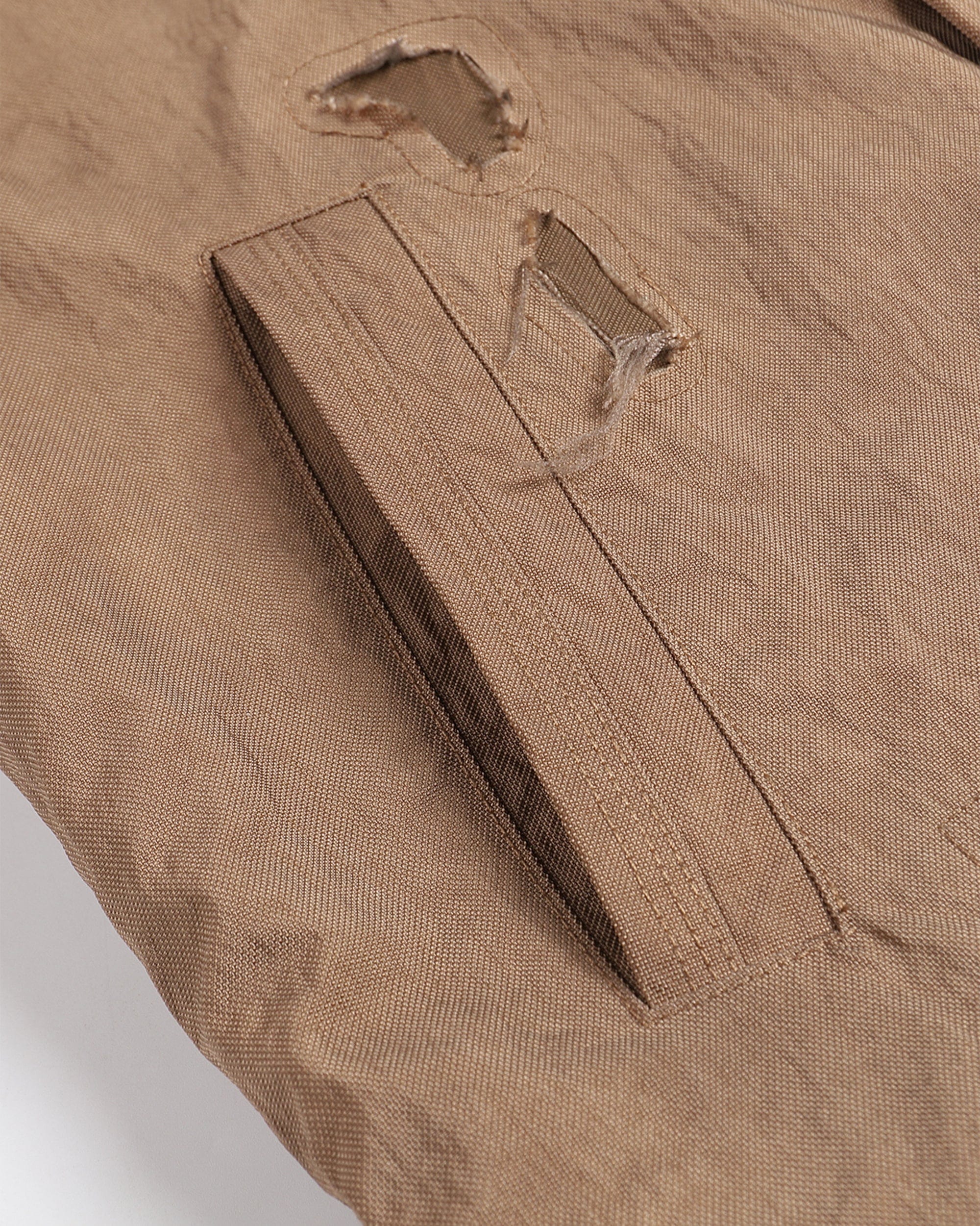 FACEONLAB Distressed Reversible Fuzzy N1 Military Jacket Khaki, premium urban and streetwear designers apparel on PROJECTISR.com, FACEONLAB