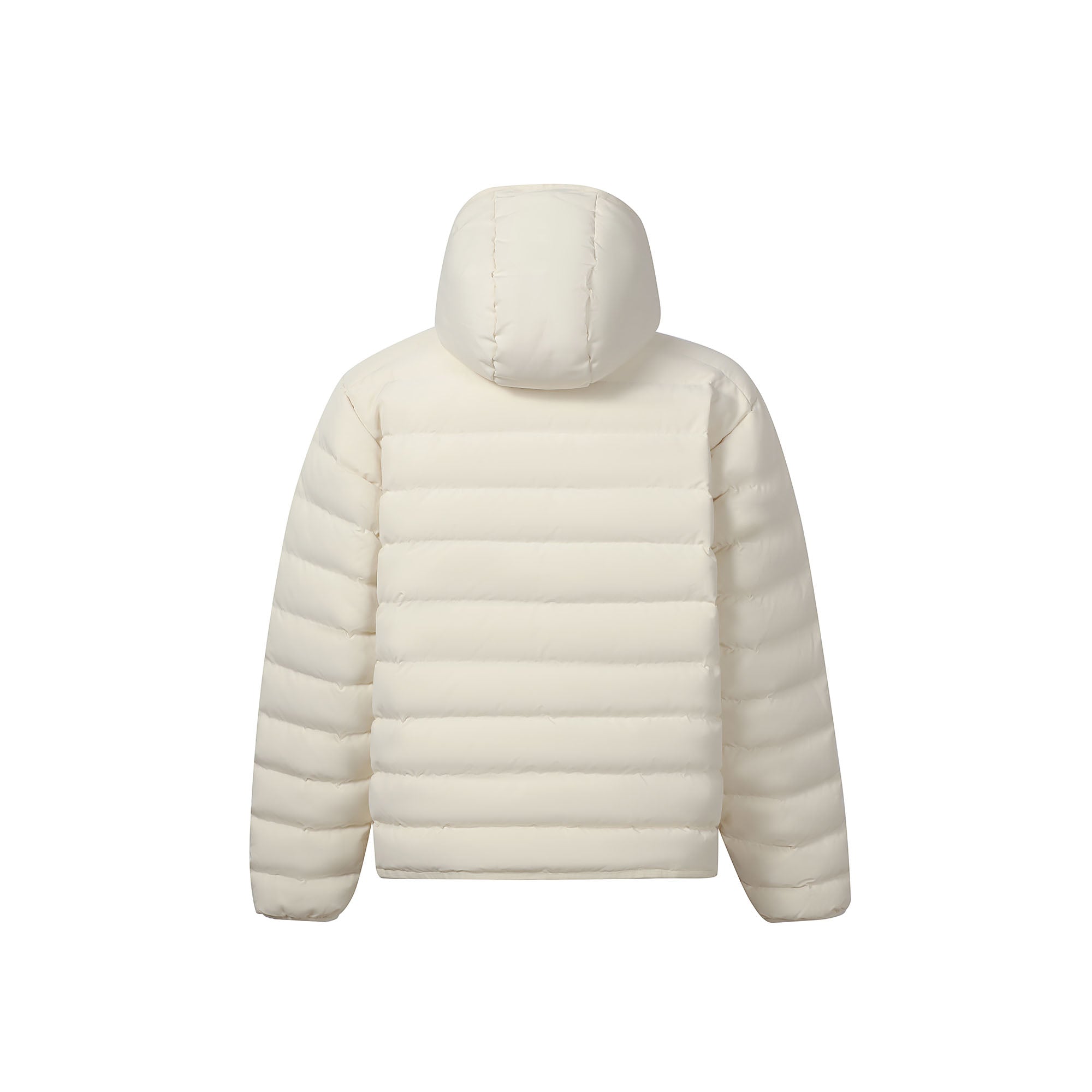 MAKEMORE LOGO Embroidered Elastic Quilted Down Jacket