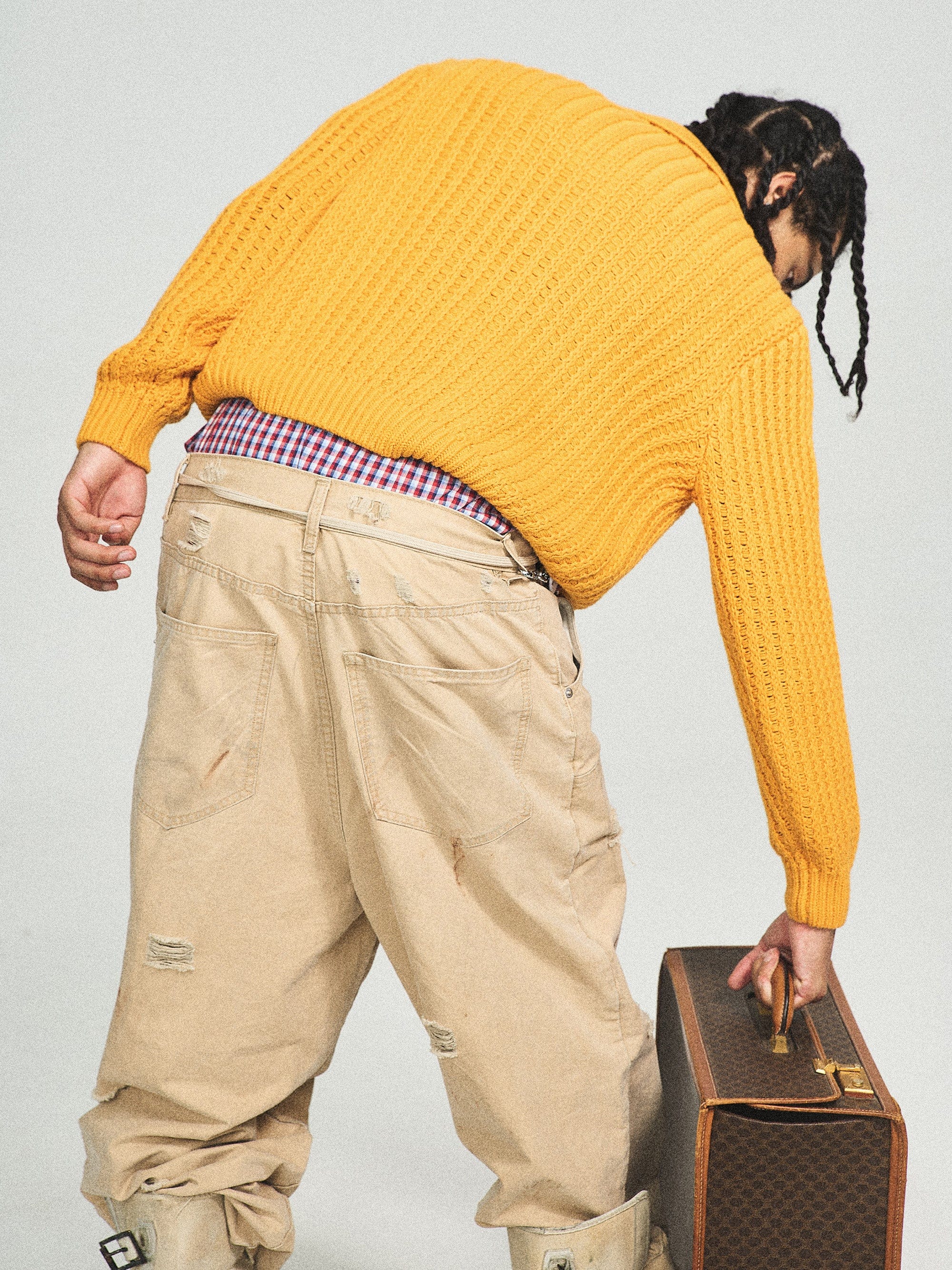 STEEPC Ripped Double-Knee Pants, premium urban and streetwear designers apparel on PROJECTISR.com, STEEPC