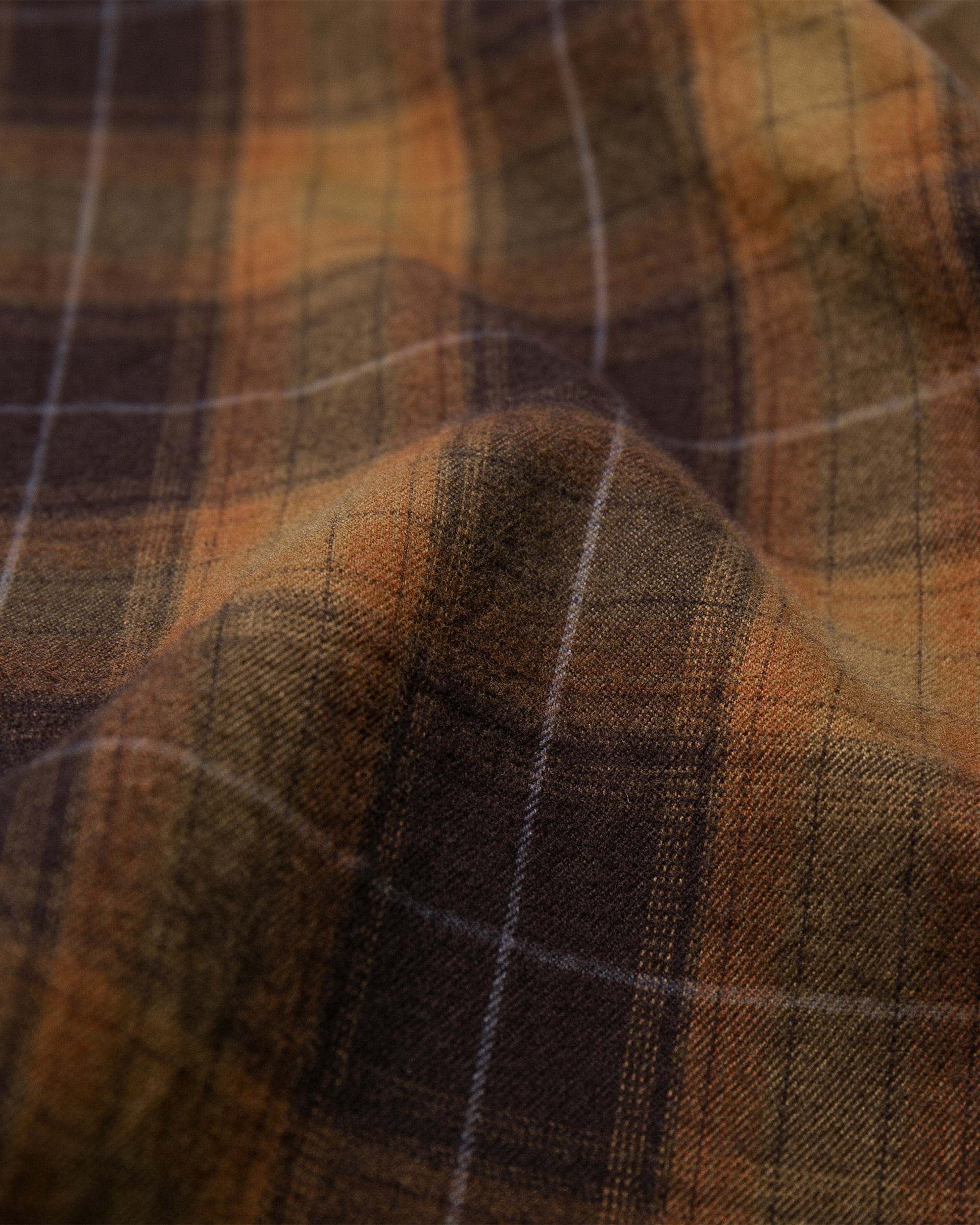 LEONSENSE Classic Plaid Shirt Showa Brown, premium urban and streetwear designers apparel on PROJECTISR.com, LEONSENSE