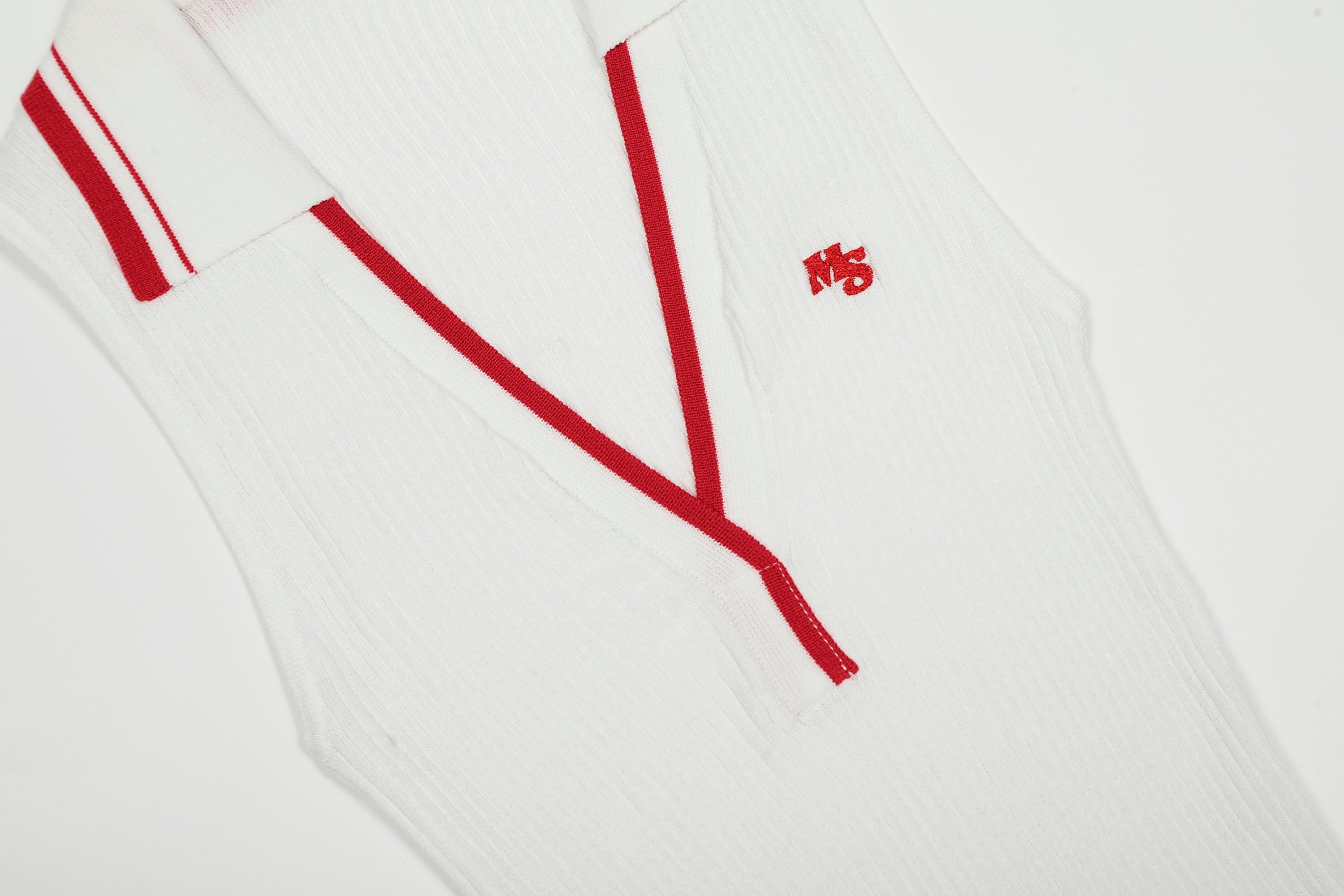 CLP Contrast Trim Ribbed Polo Tank Top, premium urban and streetwear designers apparel on PROJECTISR.com, CLP