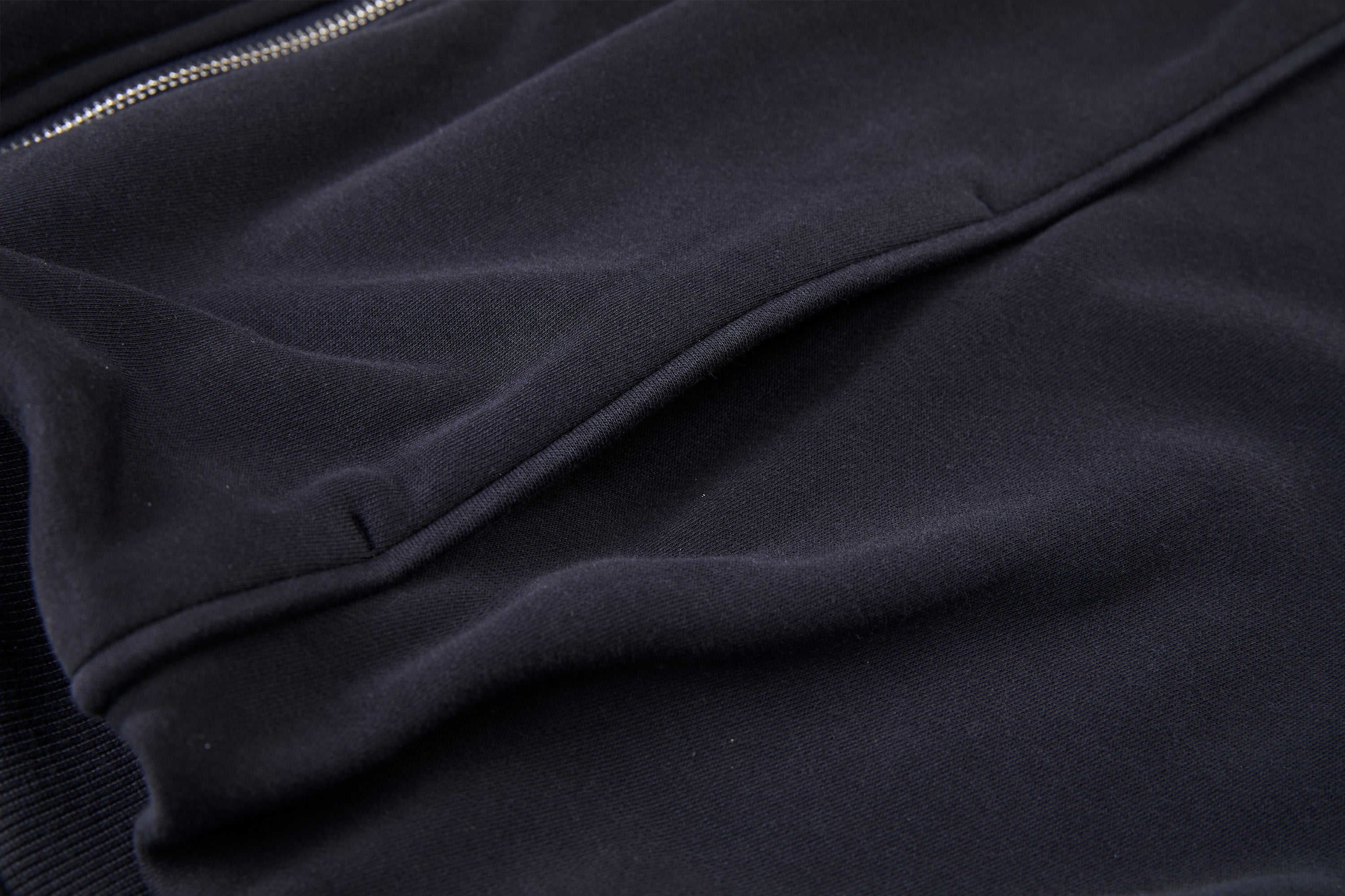 ORGANIC EMOTION Curved Panel Drawstring-Hem Zip-Up Hoodie, premium urban and streetwear designers apparel on PROJECTISR.com, ORGANIC EMOTION