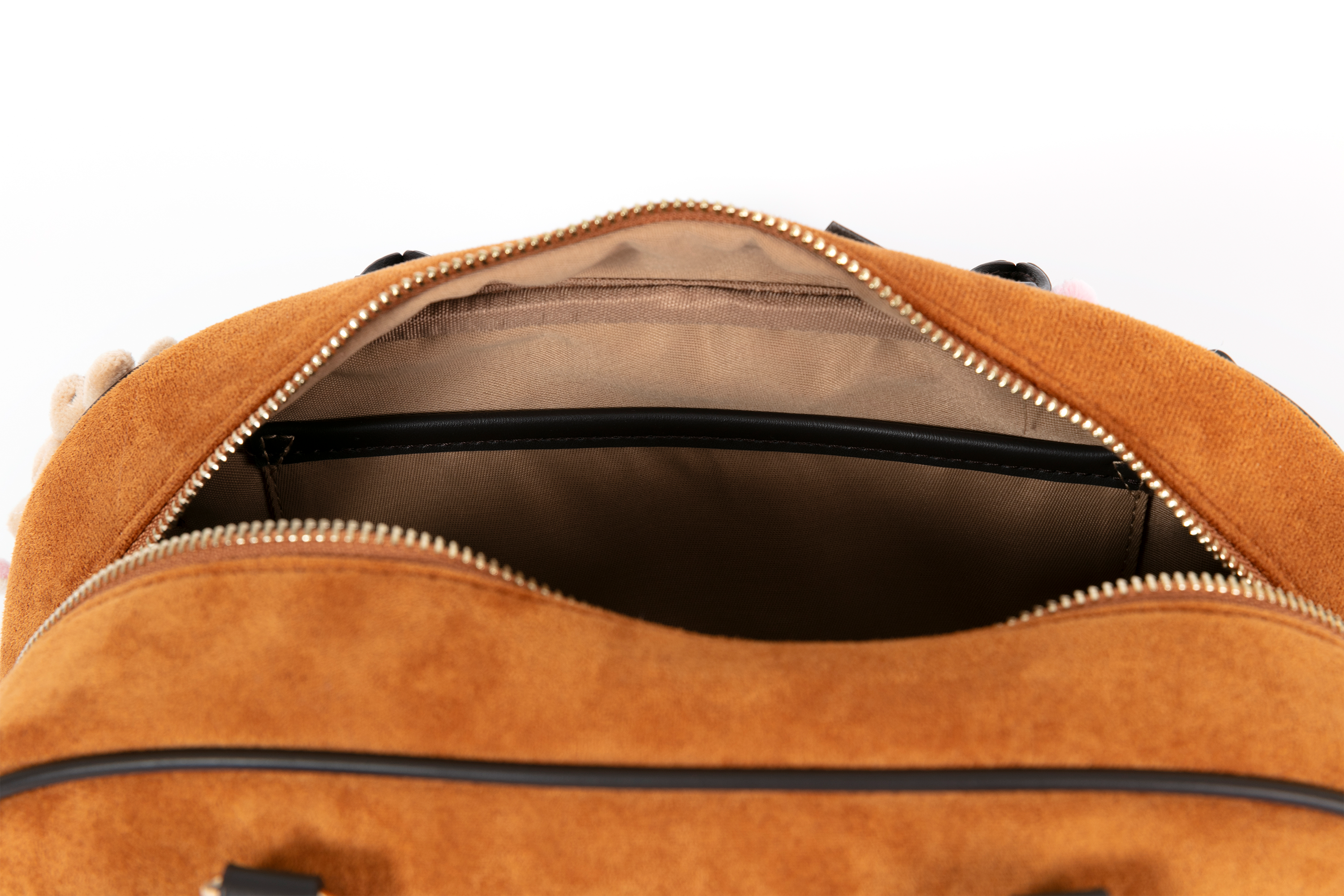BLING BOX Plush Bunny Shoulder Bag Caramel