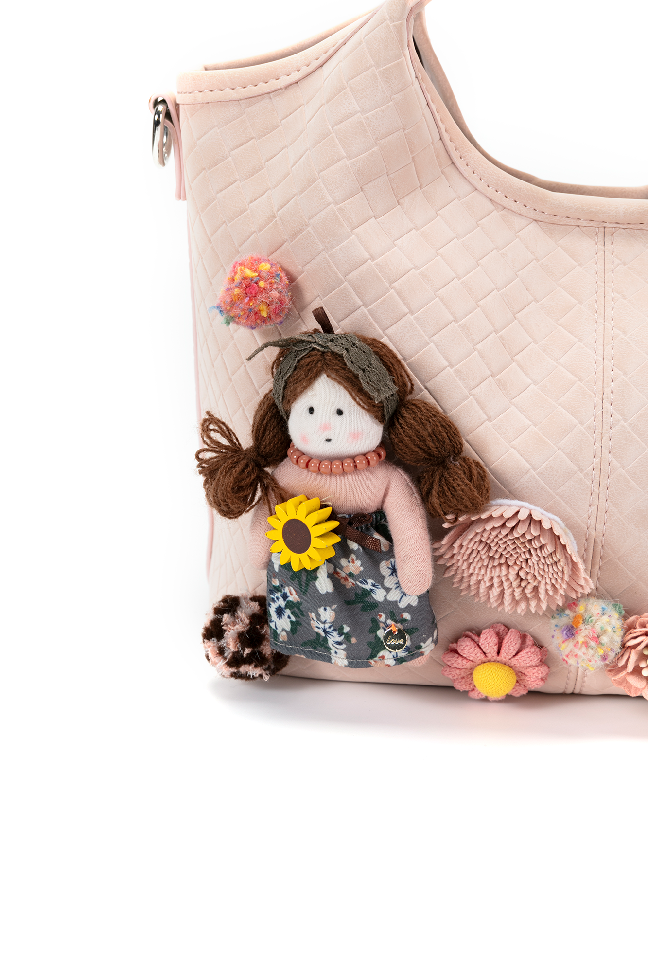 BLING BOX Doll Garden Faux-Woven Tote