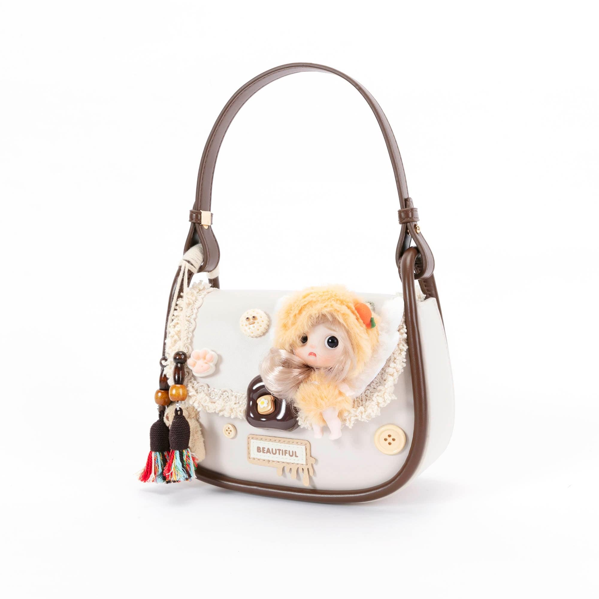 BLING BOX Nutcracker Fairy Doll Saddle Bag, premium urban and streetwear designers apparel on PROJECTISR.com, BLING BOX