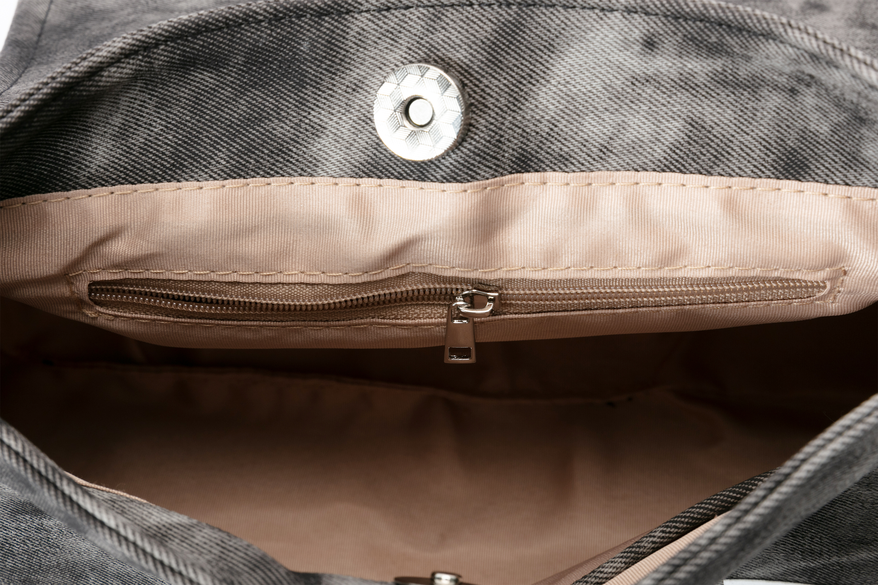 BLING BOX Patched Graffiti Washed Shoulder Bag
