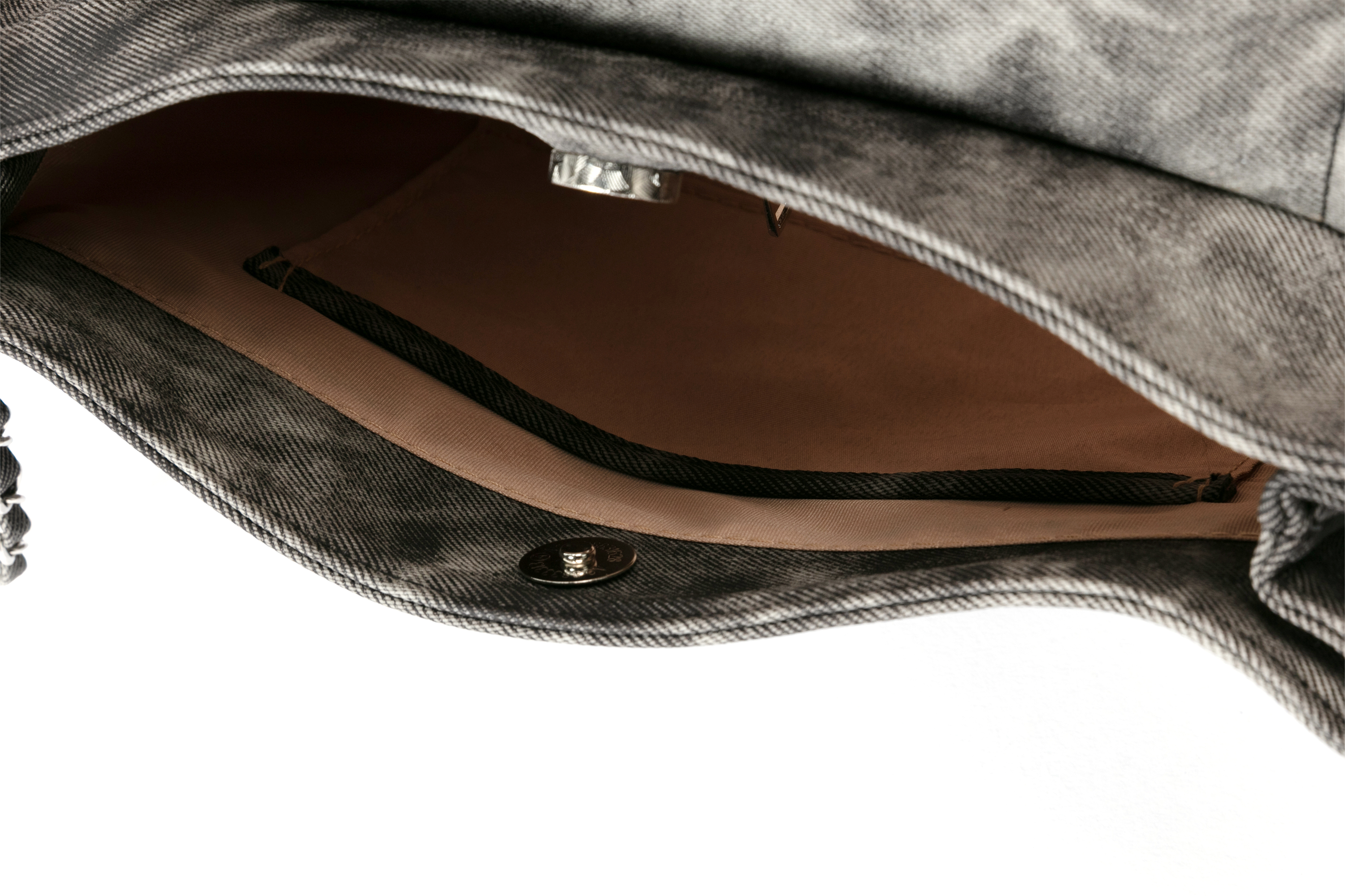 BLING BOX Patched Graffiti Washed Shoulder Bag