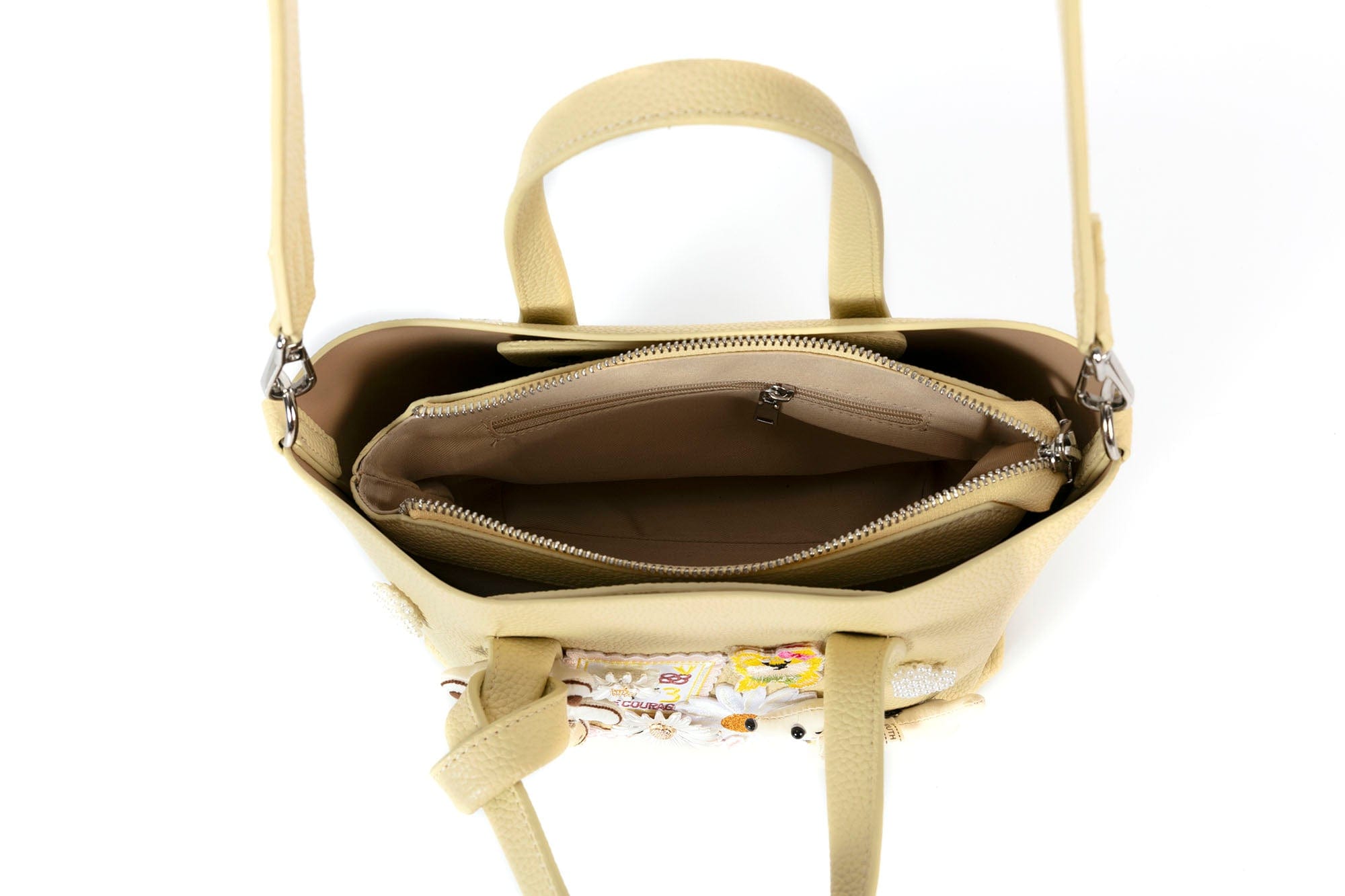 BLING BOX Teddy & Puppy Patchwork Shoulder Bag, premium urban and streetwear designers apparel on PROJECTISR.com, BLING BOX