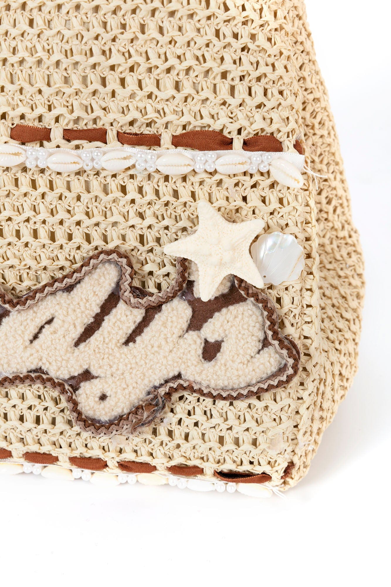 BLING BOX Contrast Trim Patchwork Crochet Tote, premium urban and streetwear designers apparel on PROJECTISR.com, BLING BOX