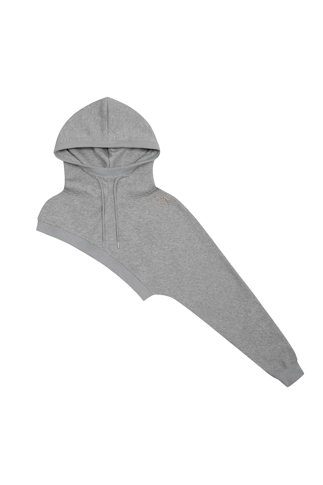 CLP Asymmetrical One-Sleeve Hoodie, premium urban and streetwear designers apparel on PROJECTISR.com, CLP