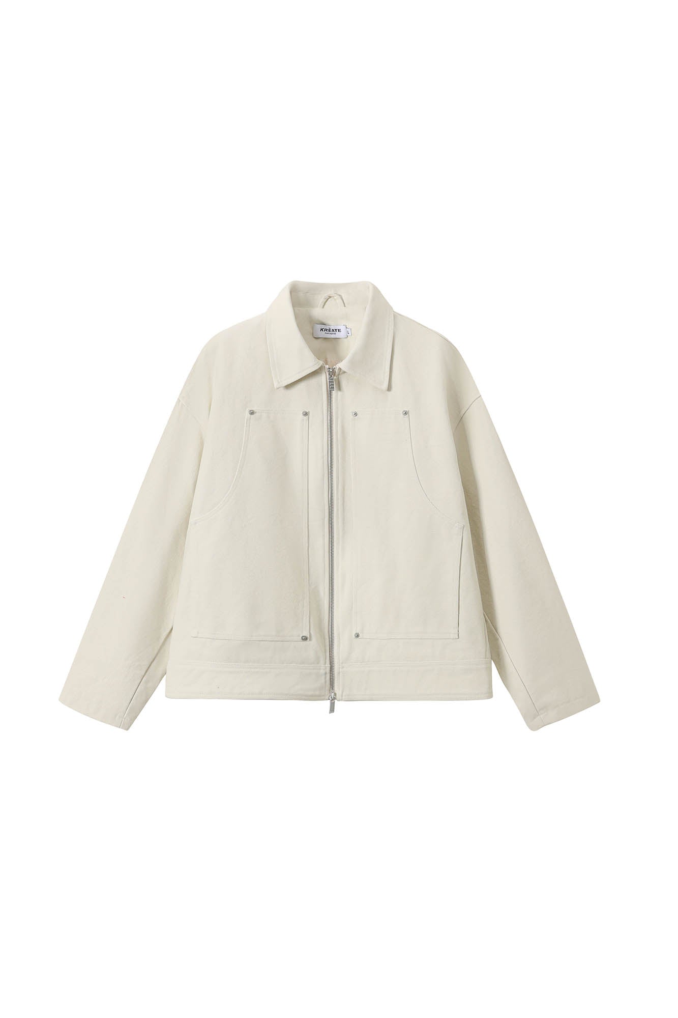 KREATE Studded Patchwork Utility Jacket, premium urban and streetwear designers apparel on PROJECTISR.com, KREATE