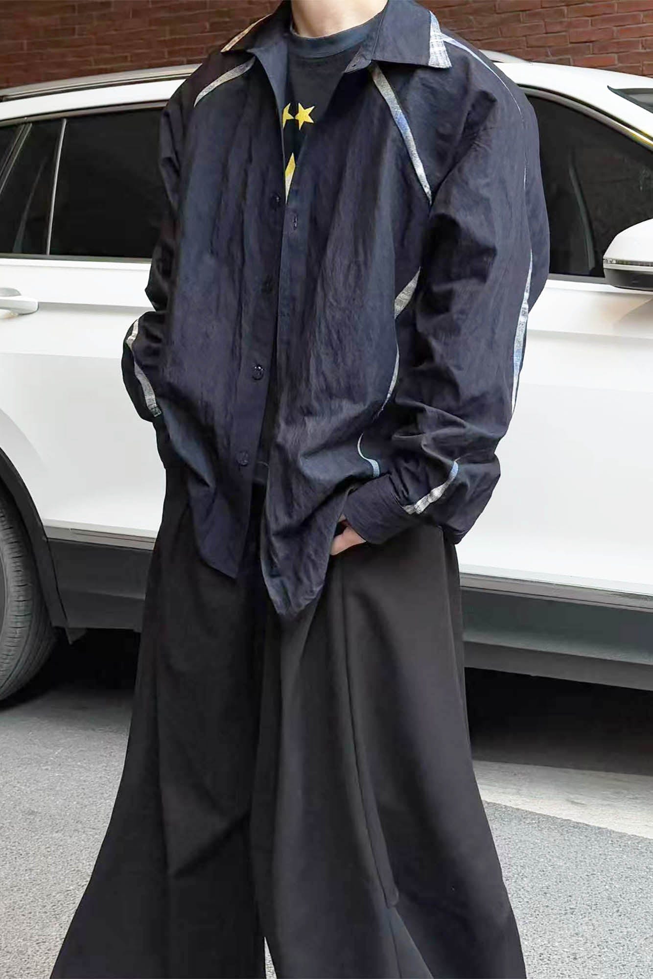 RELABEL Curved Panel Shirt, premium urban and streetwear designers apparel on PROJECTISR.com, RELABEL