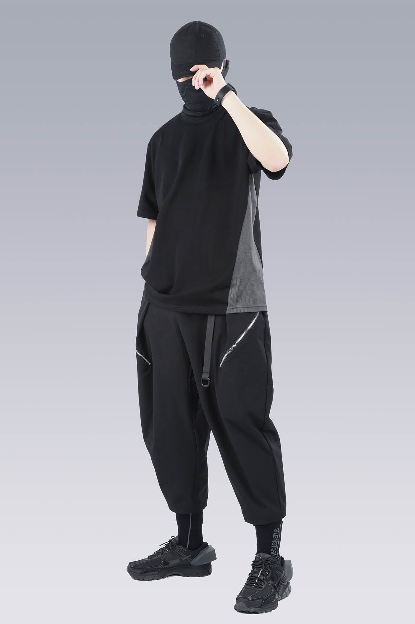 SILENSTORM Essential Spliced Mesh T-Shirt, premium urban and streetwear designers apparel on PROJECTISR.com, SILENSTORM
