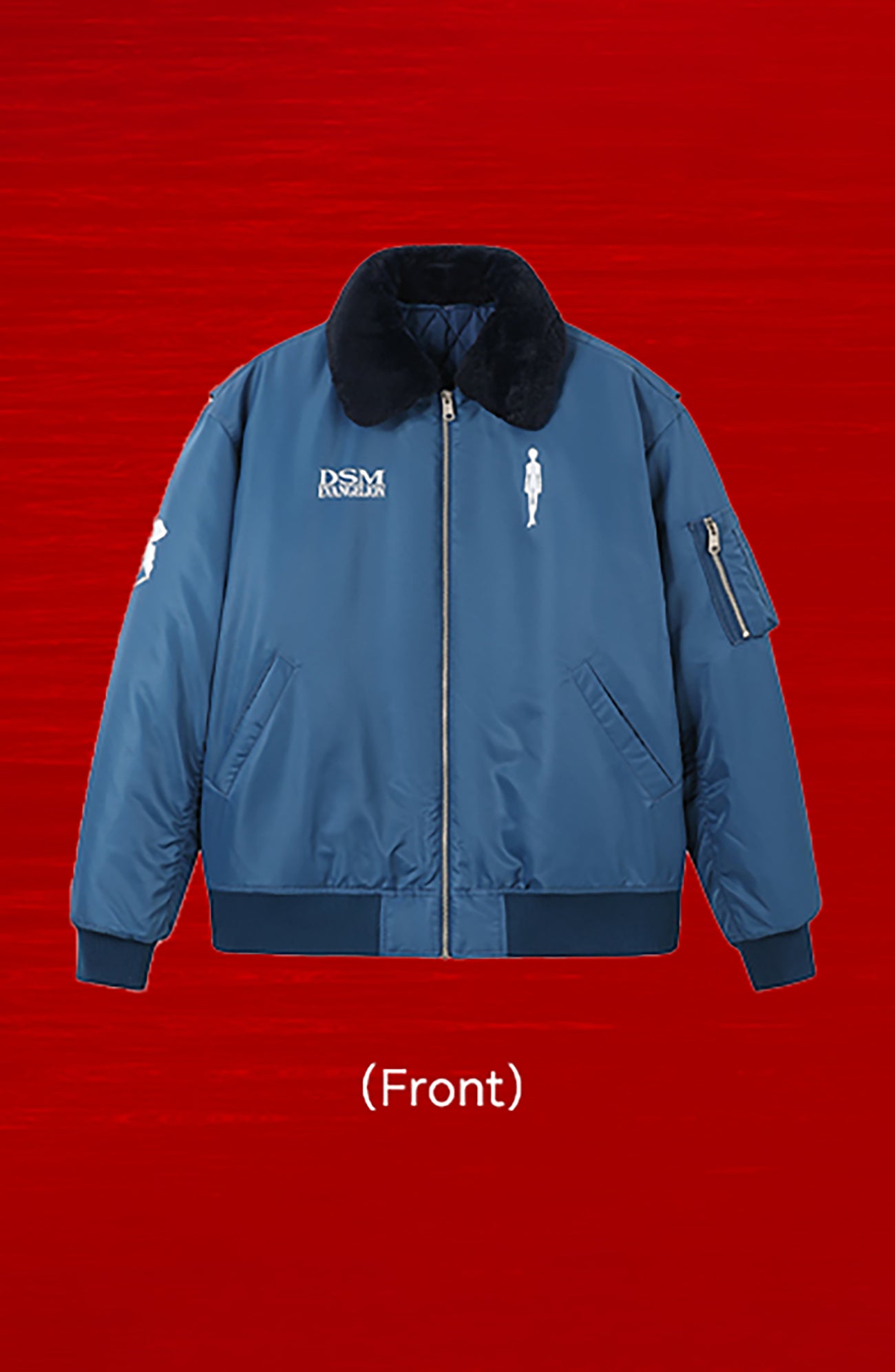 DONSMOKE x EVA Detachable Fur-Collar Puffer Jacket