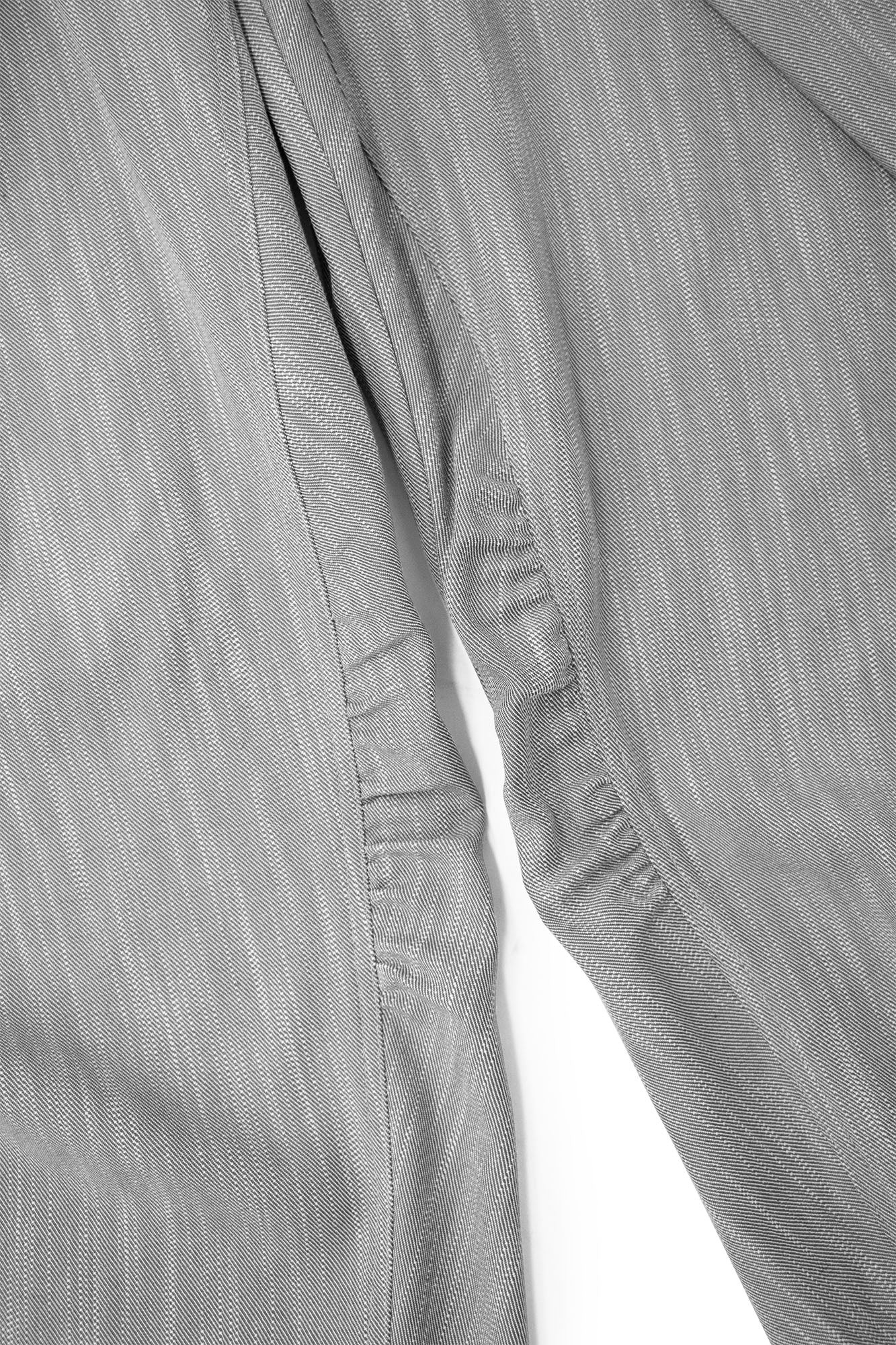 RELABEL Crinkled Drawstring Oversized Pants Gray