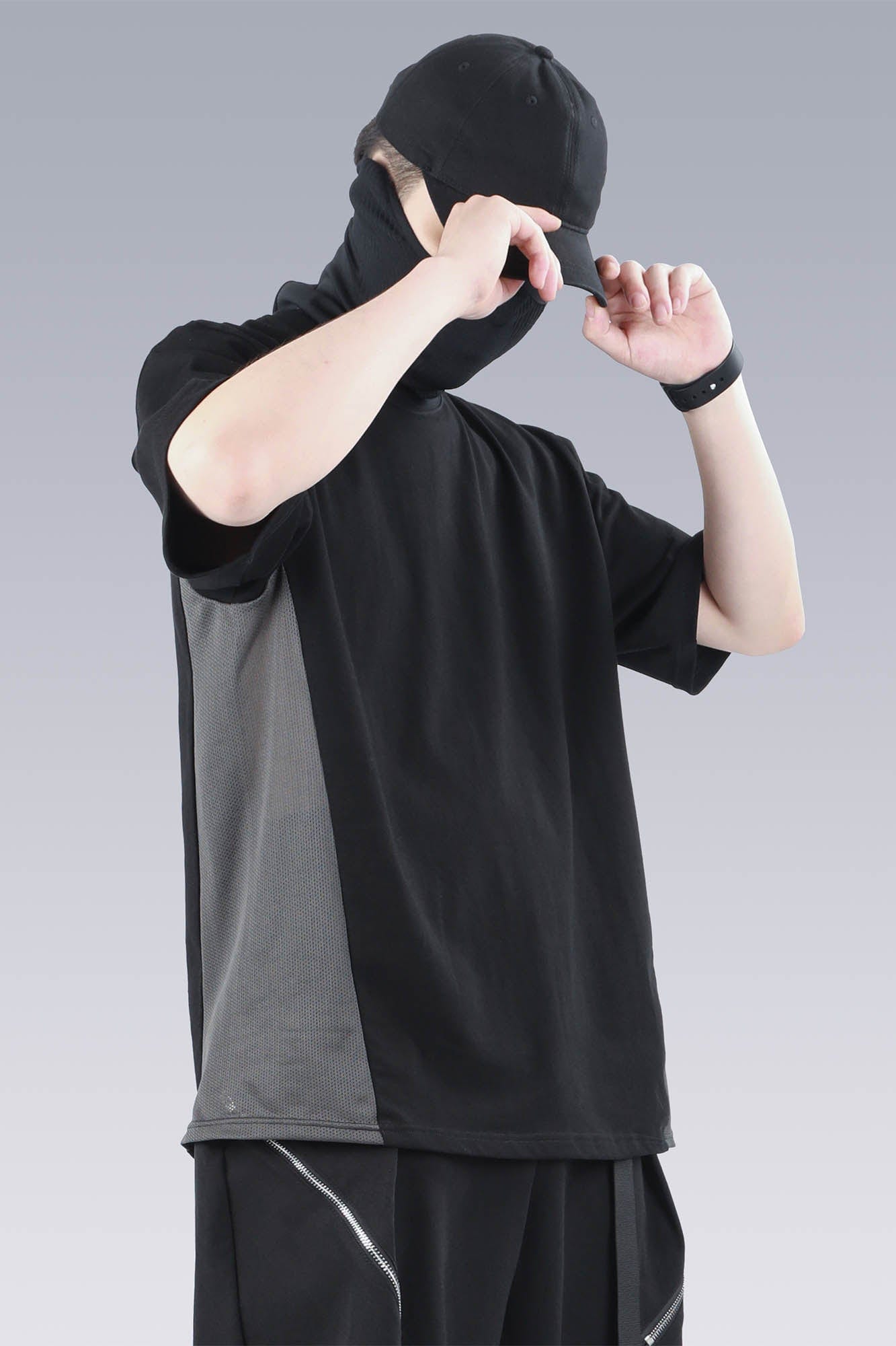 SILENSTORM Essential Spliced Mesh T-Shirt, premium urban and streetwear designers apparel on PROJECTISR.com, SILENSTORM