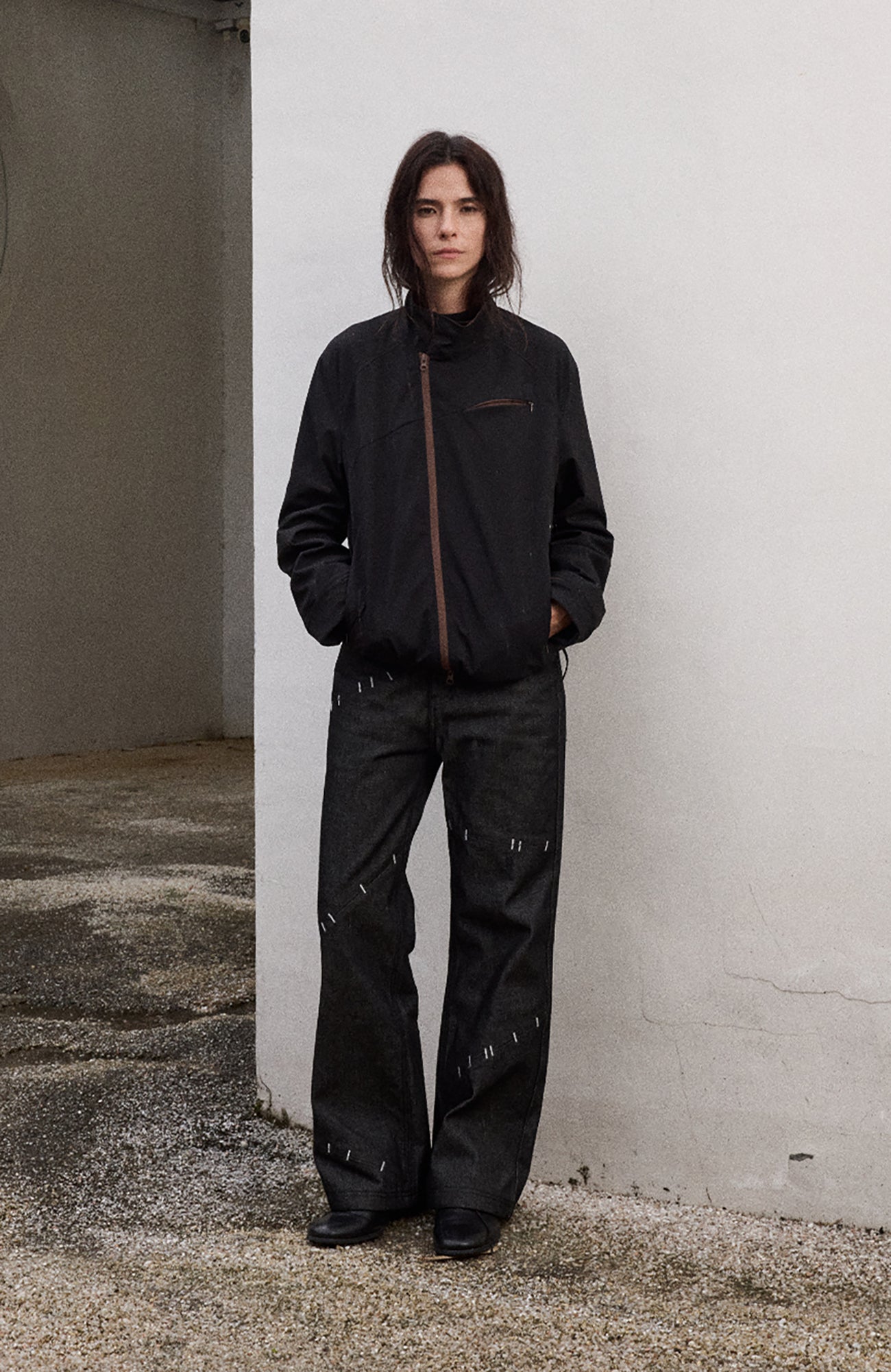 KREATE Asymmetric Zip-Up Utility Jacket