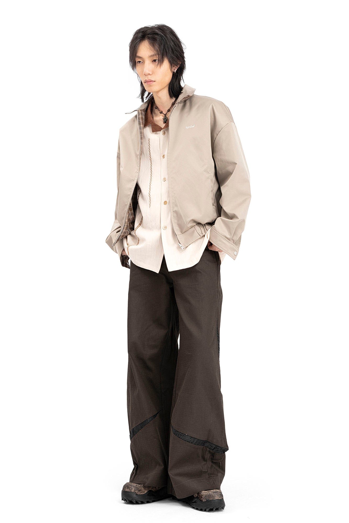 REWRITE Distressed Cowhide Trail Sneakers, premium urban and streetwear designers apparel on PROJECTISR.com, REWRITE