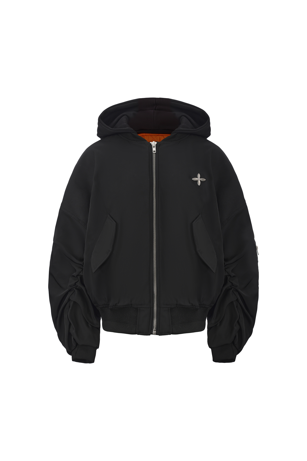 ARDENCODE Oversized Hooded Bomber Jacket, premium urban and streetwear designers apparel on PROJECTISR.com, ARDENCODE