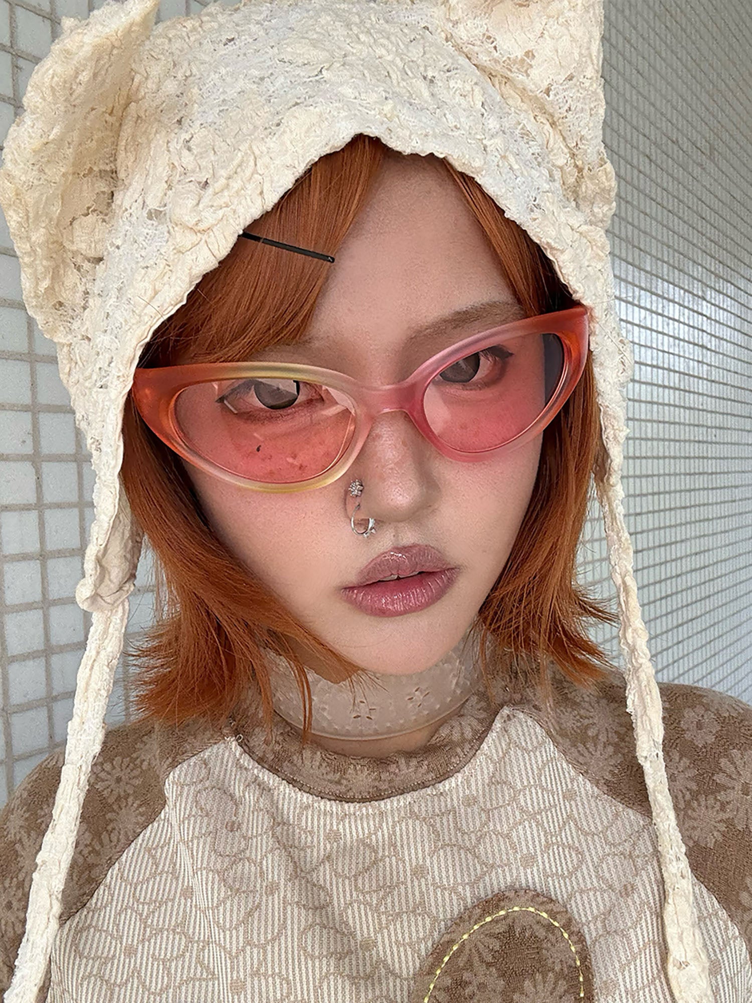 DAMAGE ASIA Rainbow Cat-Eye Sunglasses