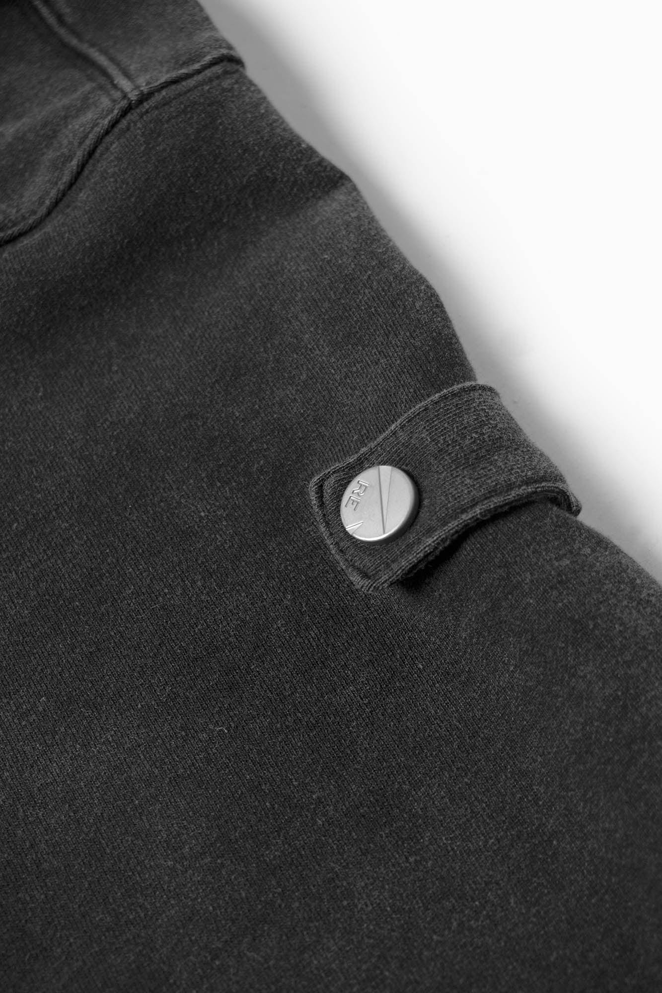 RELABEL Detachable-Hood Distressed Ripped Sweatshirt, premium urban and streetwear designers apparel on PROJECTISR.com, RELABEL