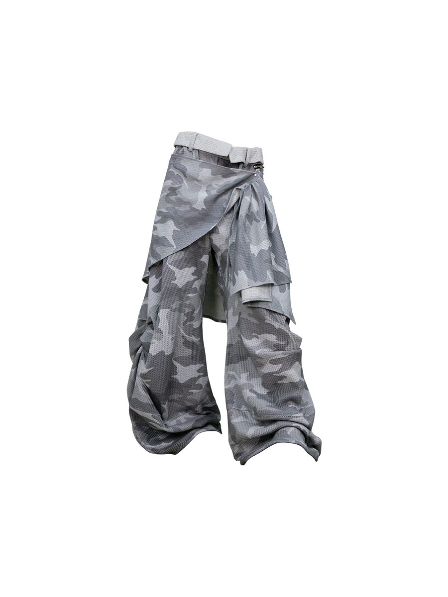 RELABEL Camo Waffle Inverted Waist Sweatpants, premium urban and streetwear designers apparel on PROJECTISR.com, RELABEL