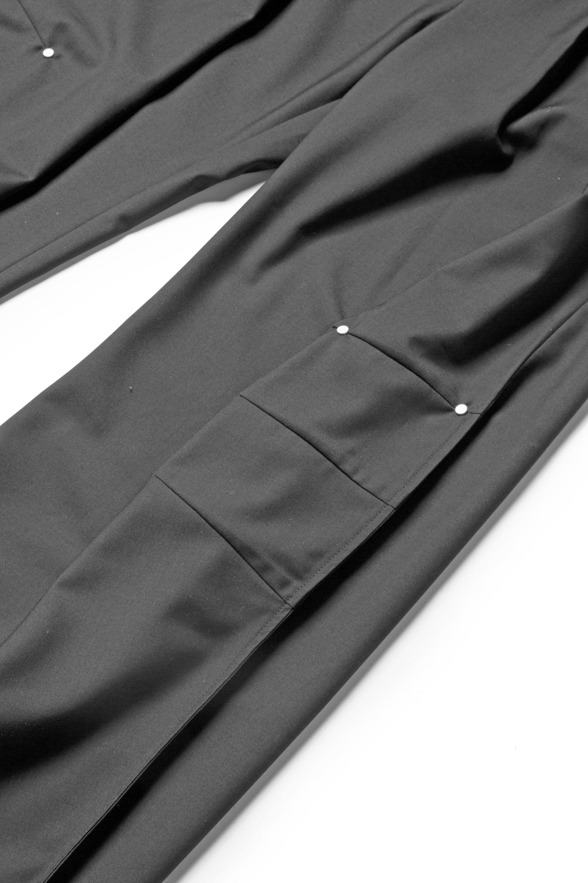 RELABEL Modern Crinkled Rivet Pants, premium urban and streetwear designers apparel on PROJECTISR.com, RELABEL