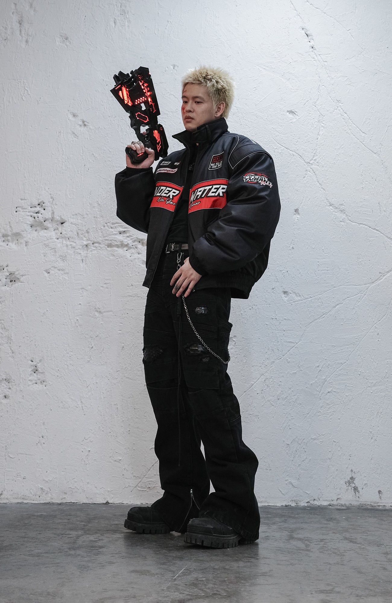 UNDERWATER Hell Racer Embroidered Padded Bomber