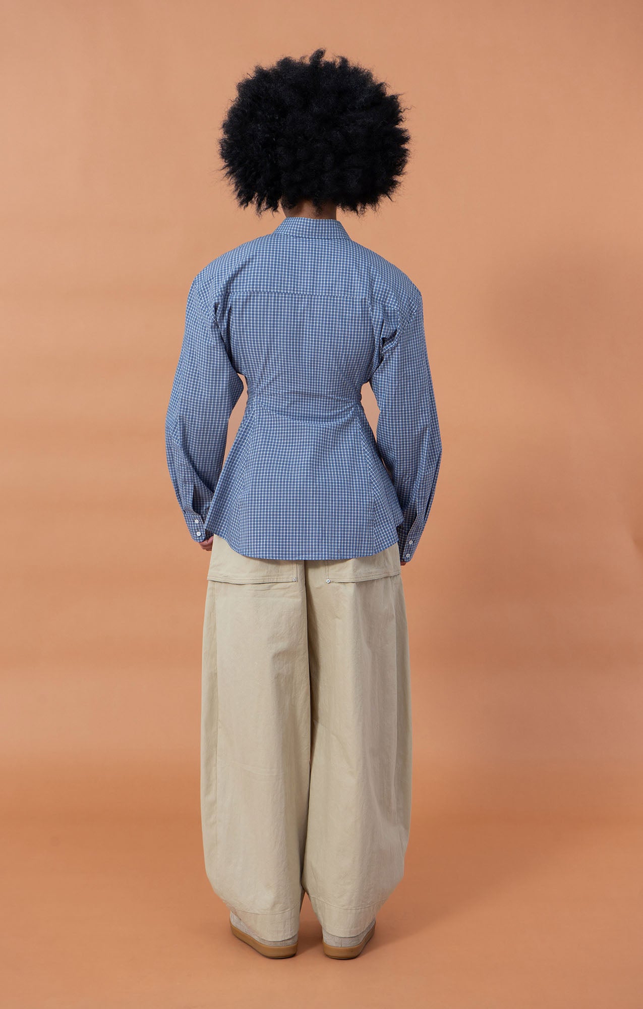 CLP Gingham Corset-Waist Shirt, premium urban and streetwear designers apparel on PROJECTISR.com, CLP