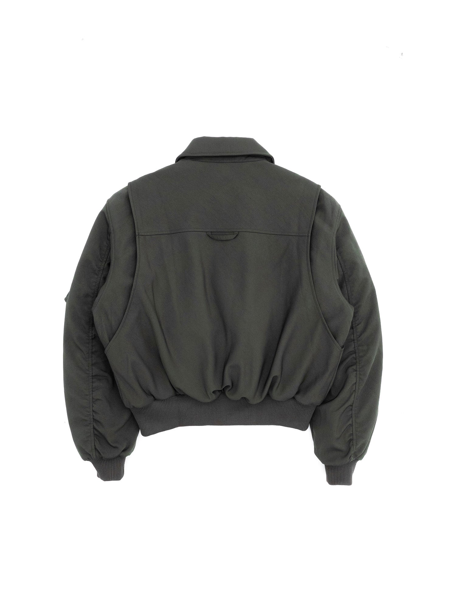 IN EXISTENCE Anchor Zip Embroidered Patch Bomber