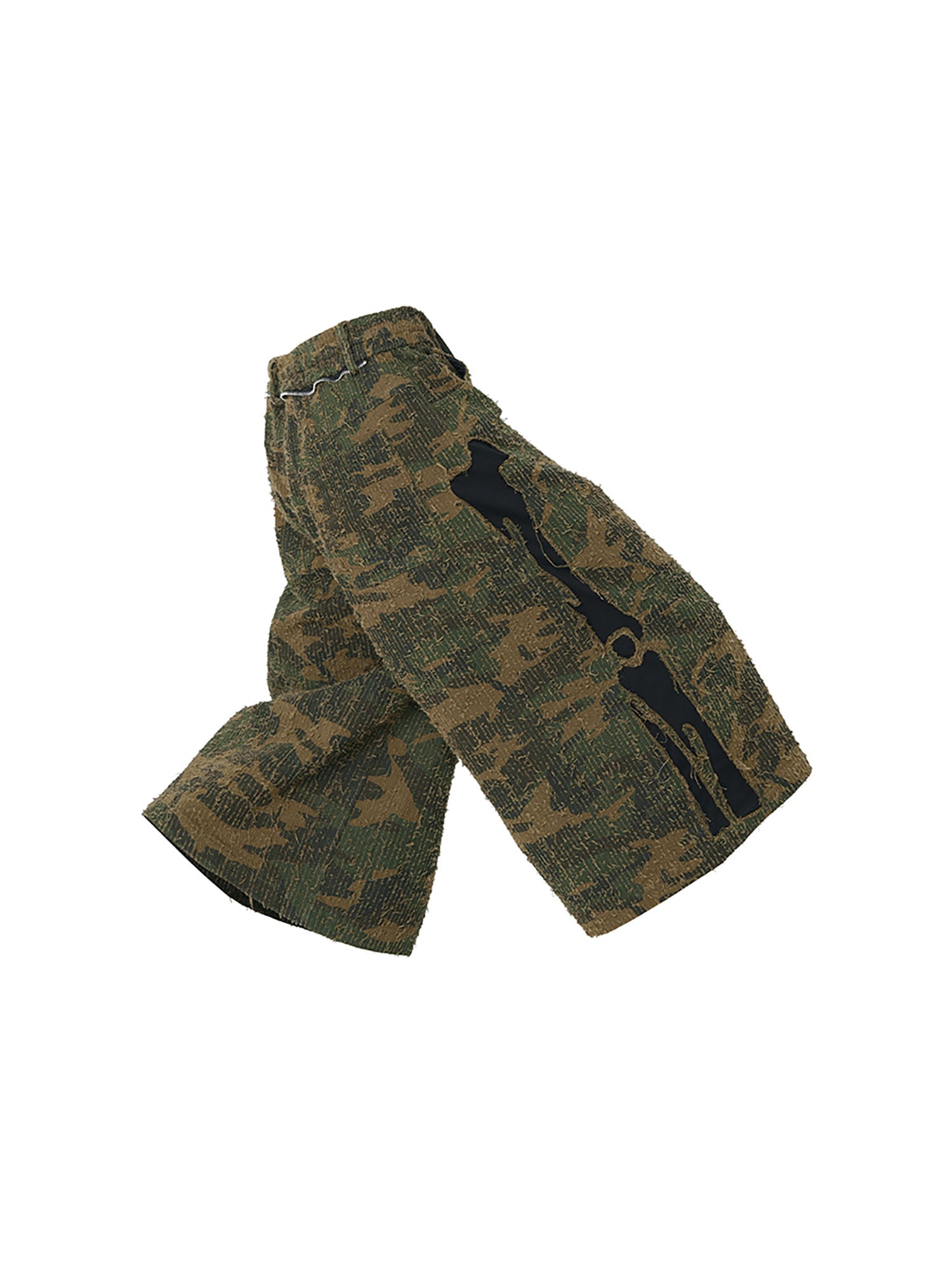 RELABEL Camo Skeleton Patch Shorts