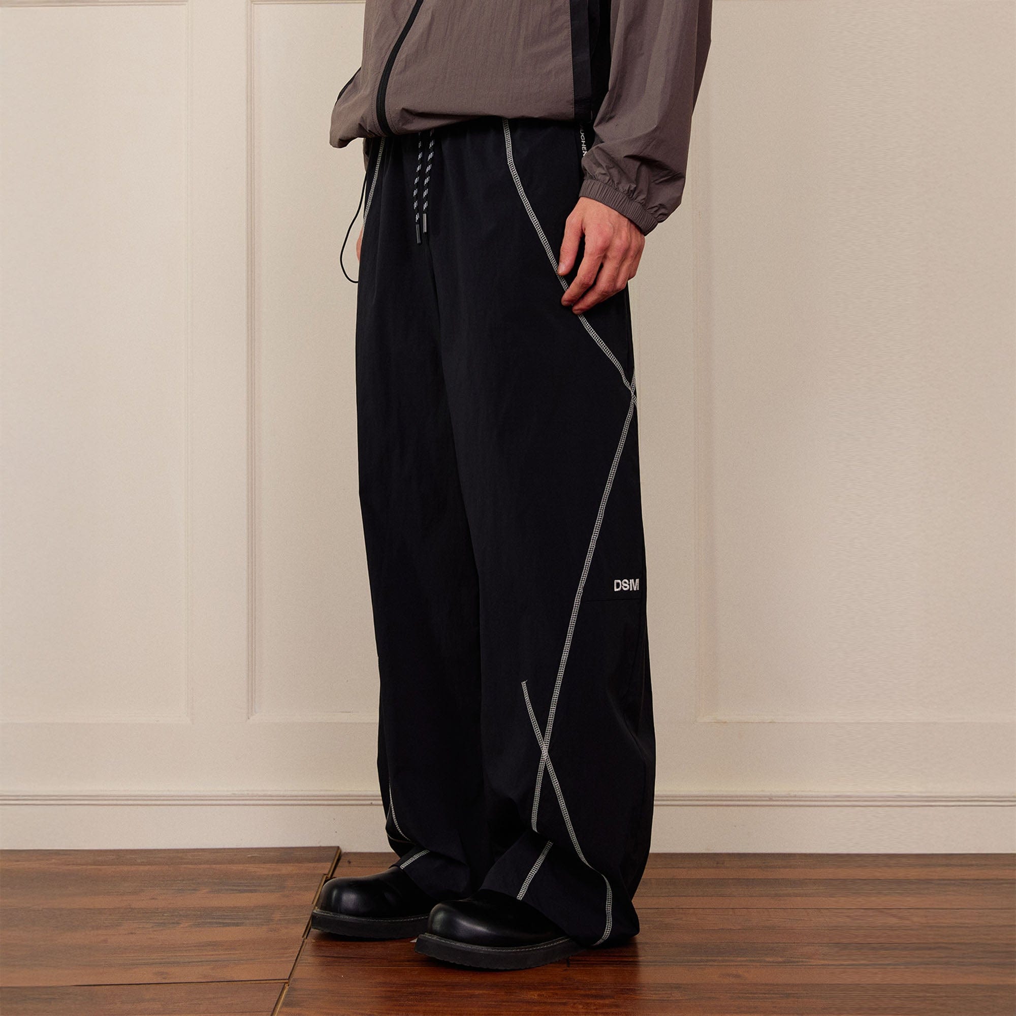 DONSMOKE Contrast Cross Stitch Quick-Dry Pants, premium urban and streetwear designers apparel on PROJECTISR.com, DONSMOKE