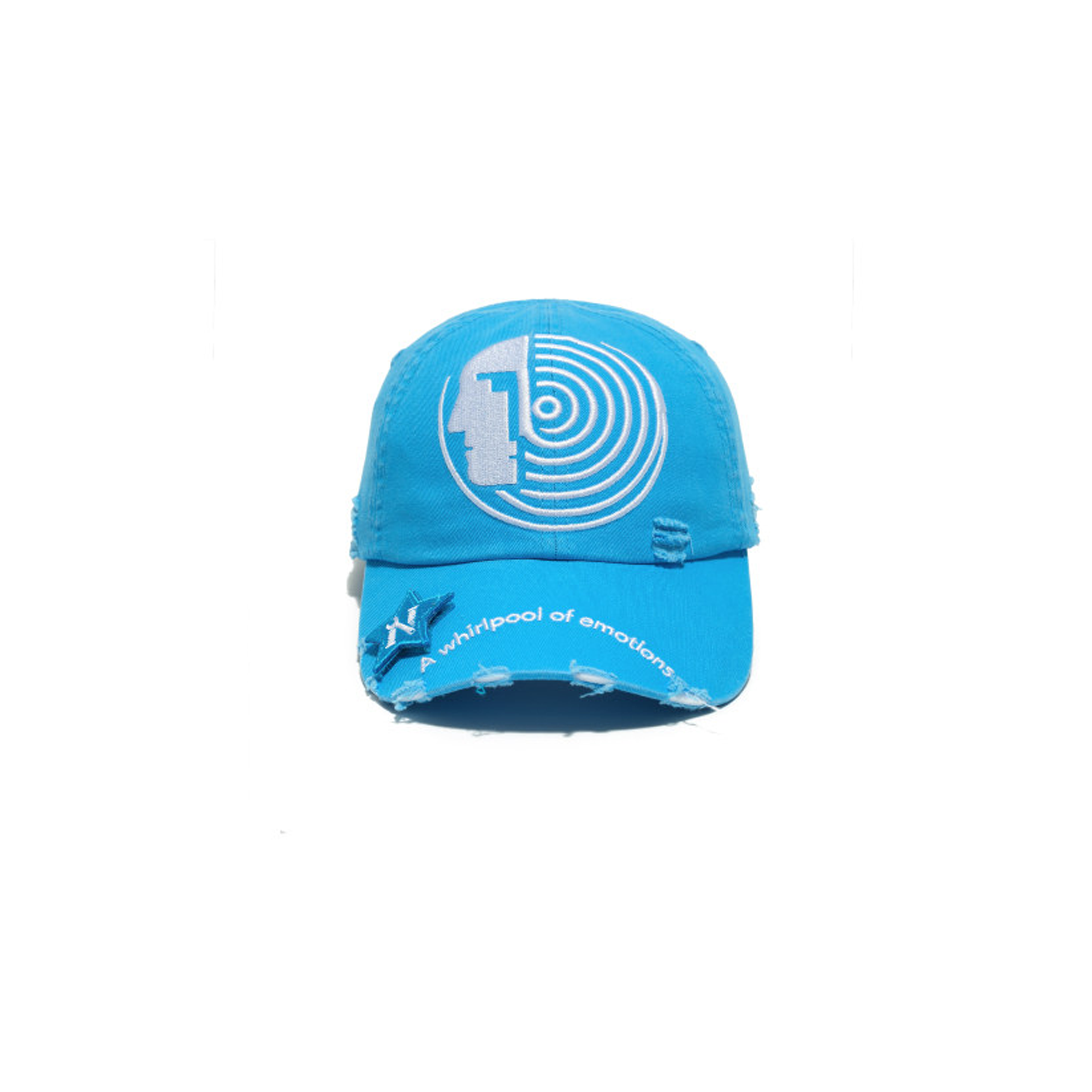 NOTHINGNESS WORLD Distressed Embroidered LOGO Dad Cap, premium urban and streetwear designers apparel on PROJECTISR.com, NOTHINGNESS WORLD