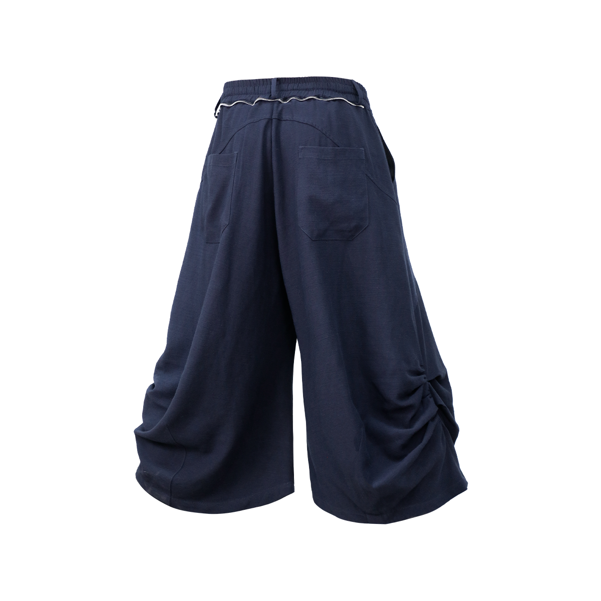 RELABEL Tencel-Acetate Ruched Oversized Shorts, premium urban and streetwear designers apparel on PROJECTISR.com, RELABEL