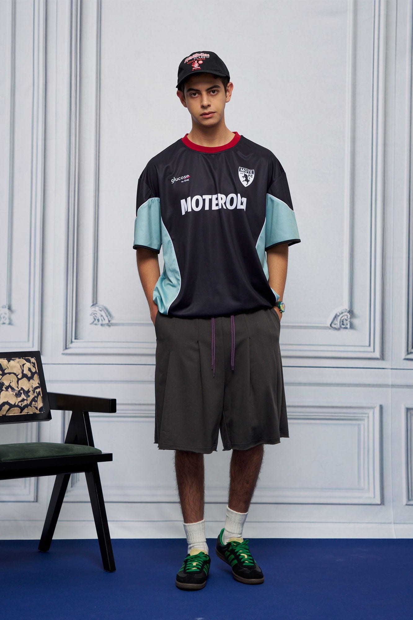 UNLIMITED MOTE x glucose by RMK Contrast Spliced Drawstring Hem Jersey, premium urban and streetwear designers apparel on PROJECTISR.com, UNLIMITED MOTE