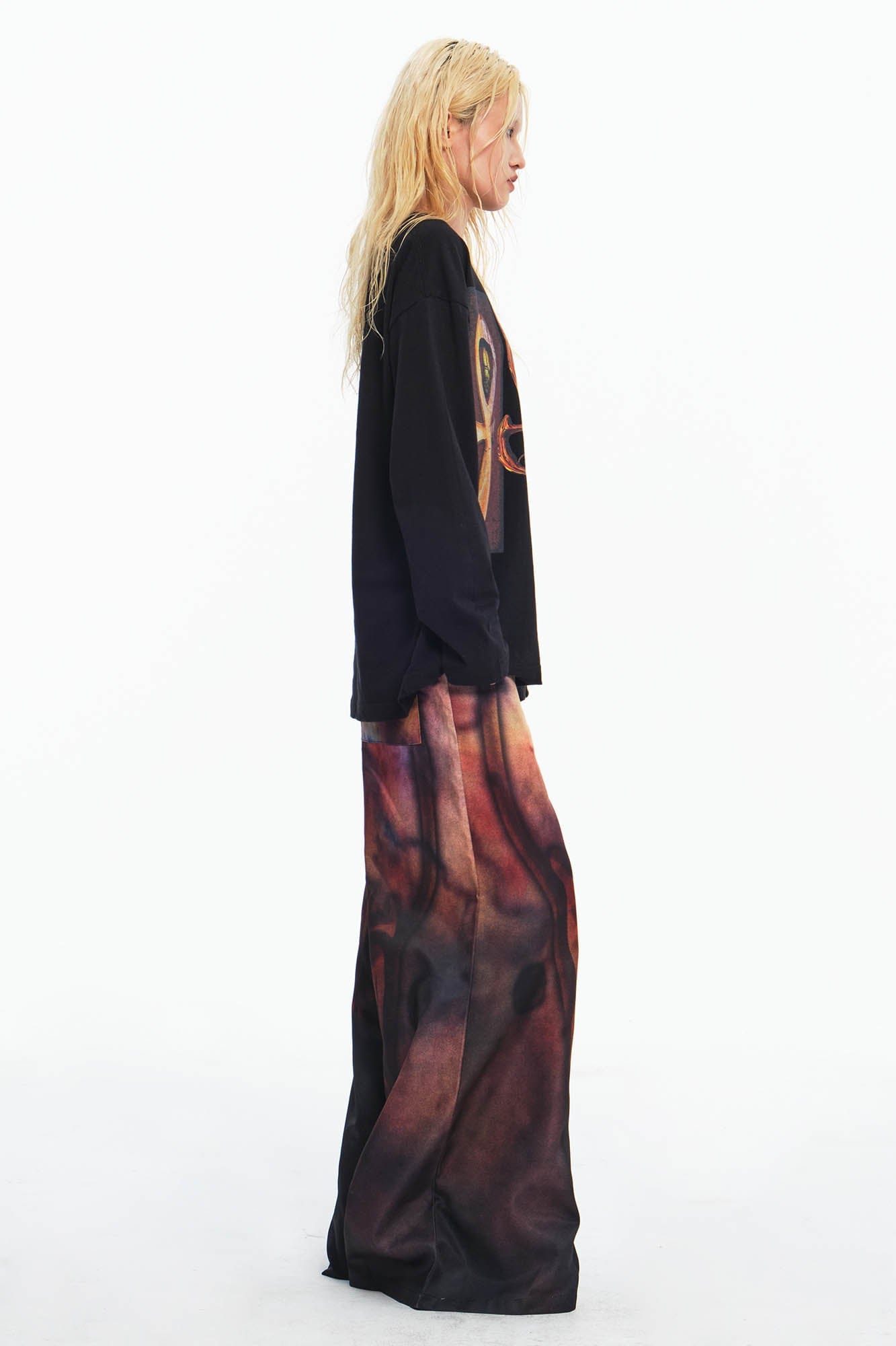 EMBRYO Cave Cross Graphics Long-Sleeve Tee, premium urban and streetwear designers apparel on PROJECTISR.com, EMBRYO