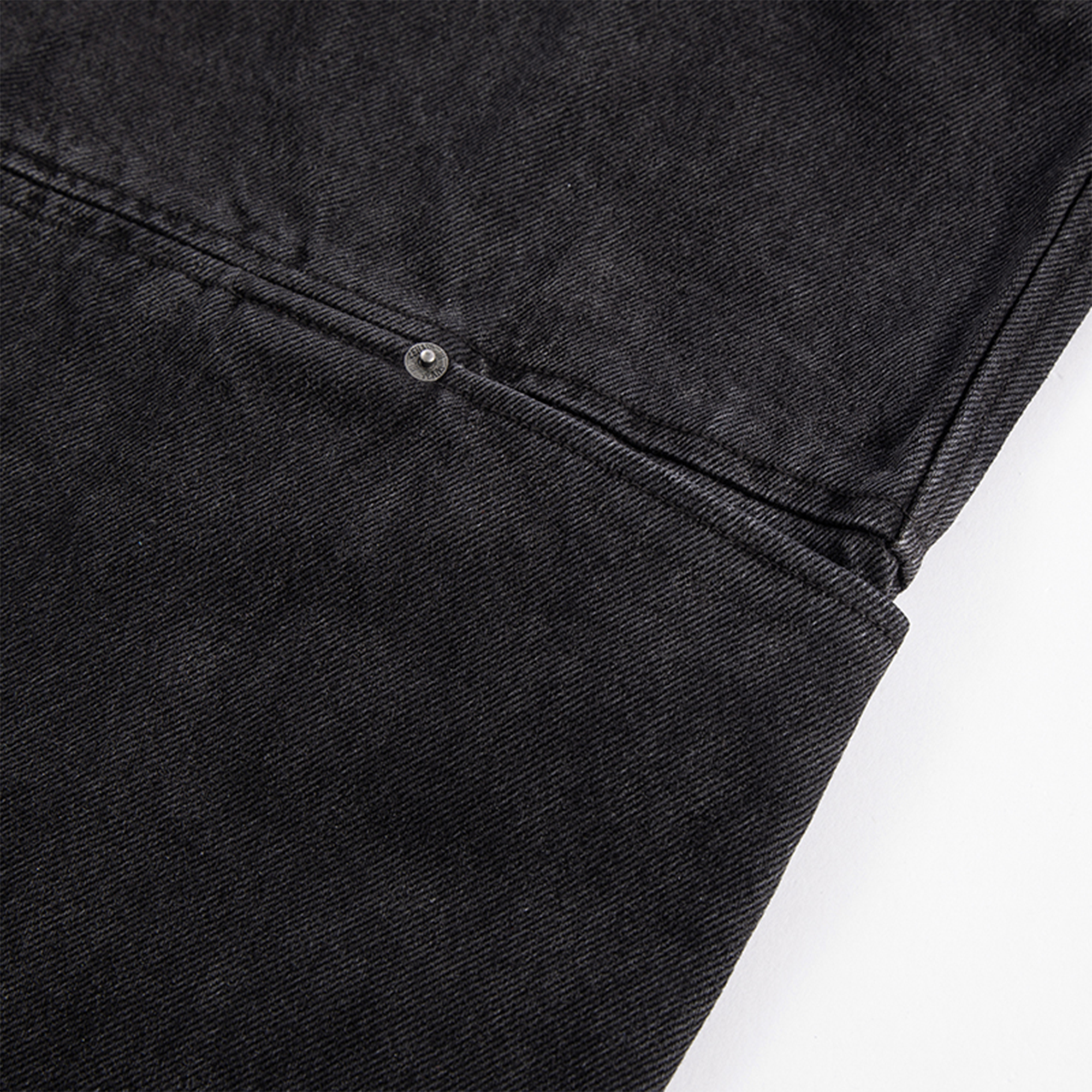 F2CE Washed Panel Multi-Pocket Straight-Leg Jeans