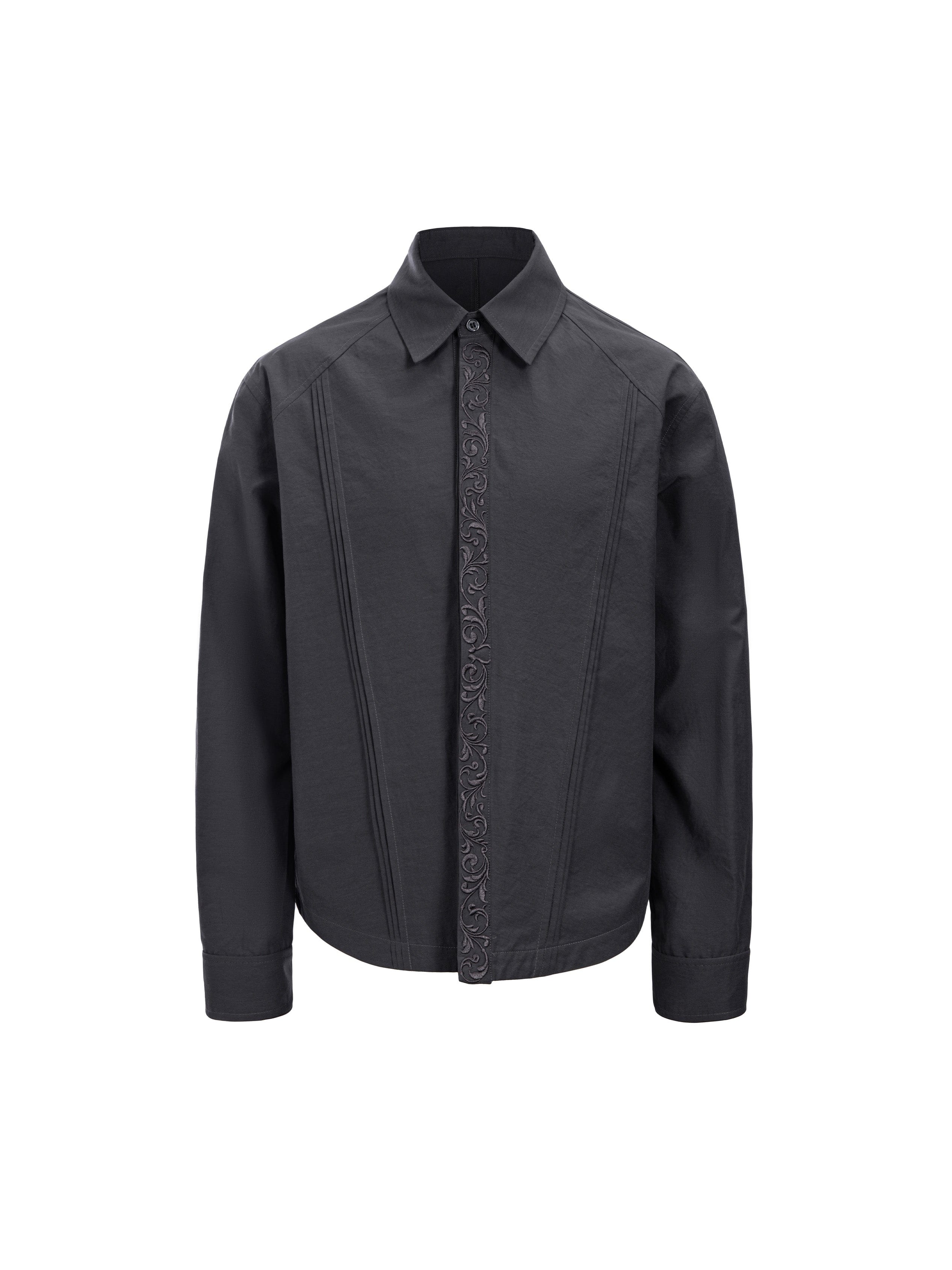 CATSSTAC Layered Seamline Floral Embroidered Shirt, premium urban and streetwear designers apparel on PROJECTISR.com, CATSSTAC