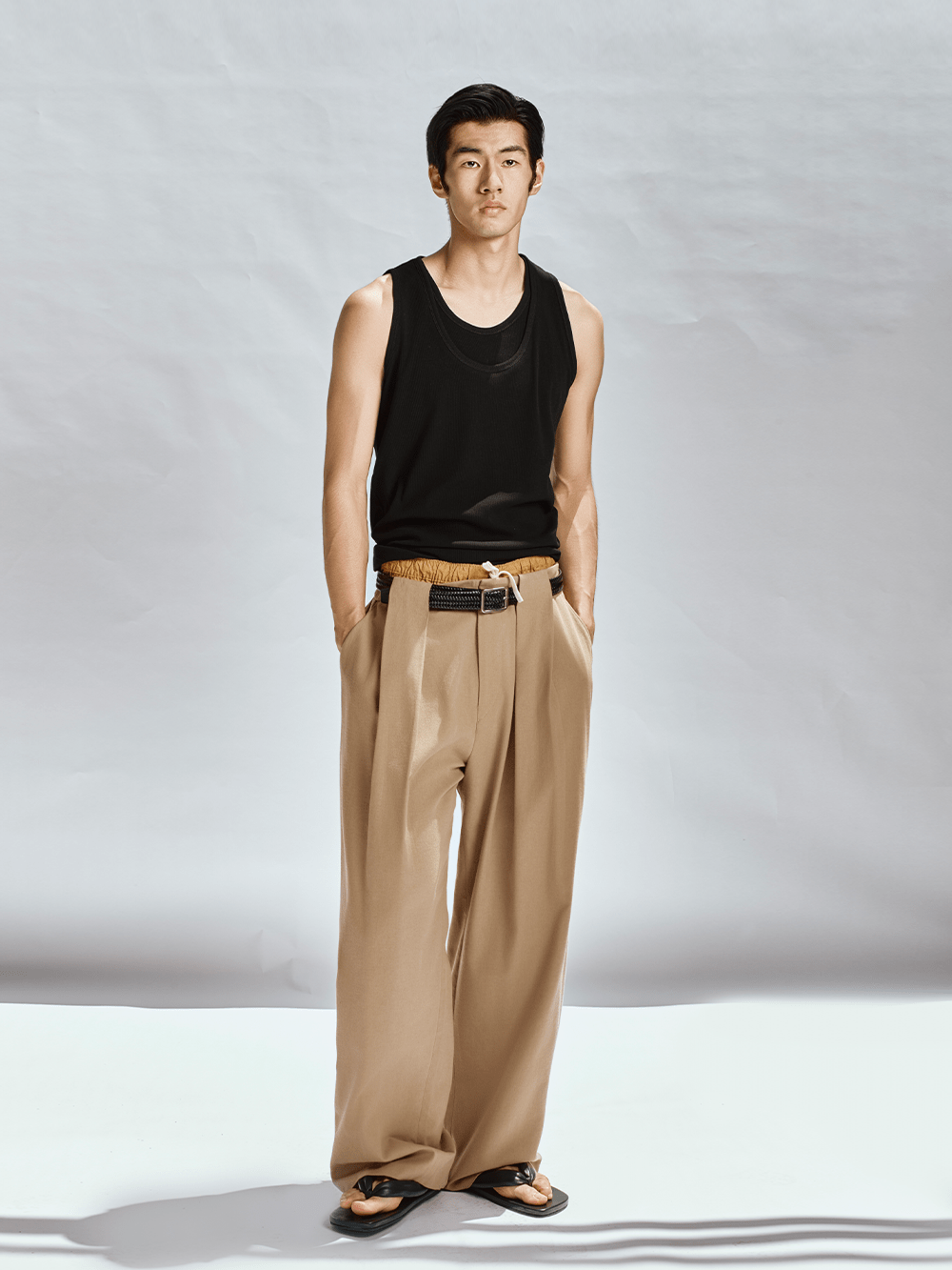 OPICLOTH Double-Layer Ribbed Tank Top, premium urban and streetwear designers apparel on PROJECTISR.com, OPICLOTH