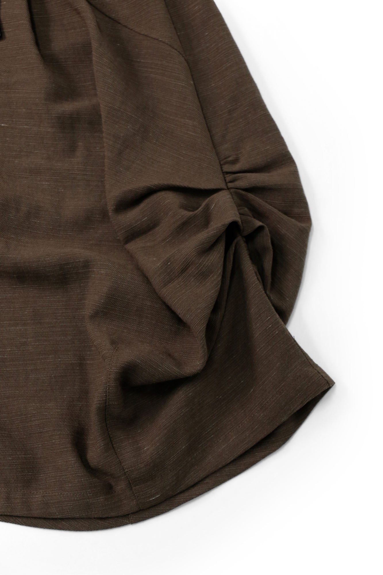 RELABEL Tencel-Acetate Ruched Oversized Shorts, premium urban and streetwear designers apparel on PROJECTISR.com, RELABEL
