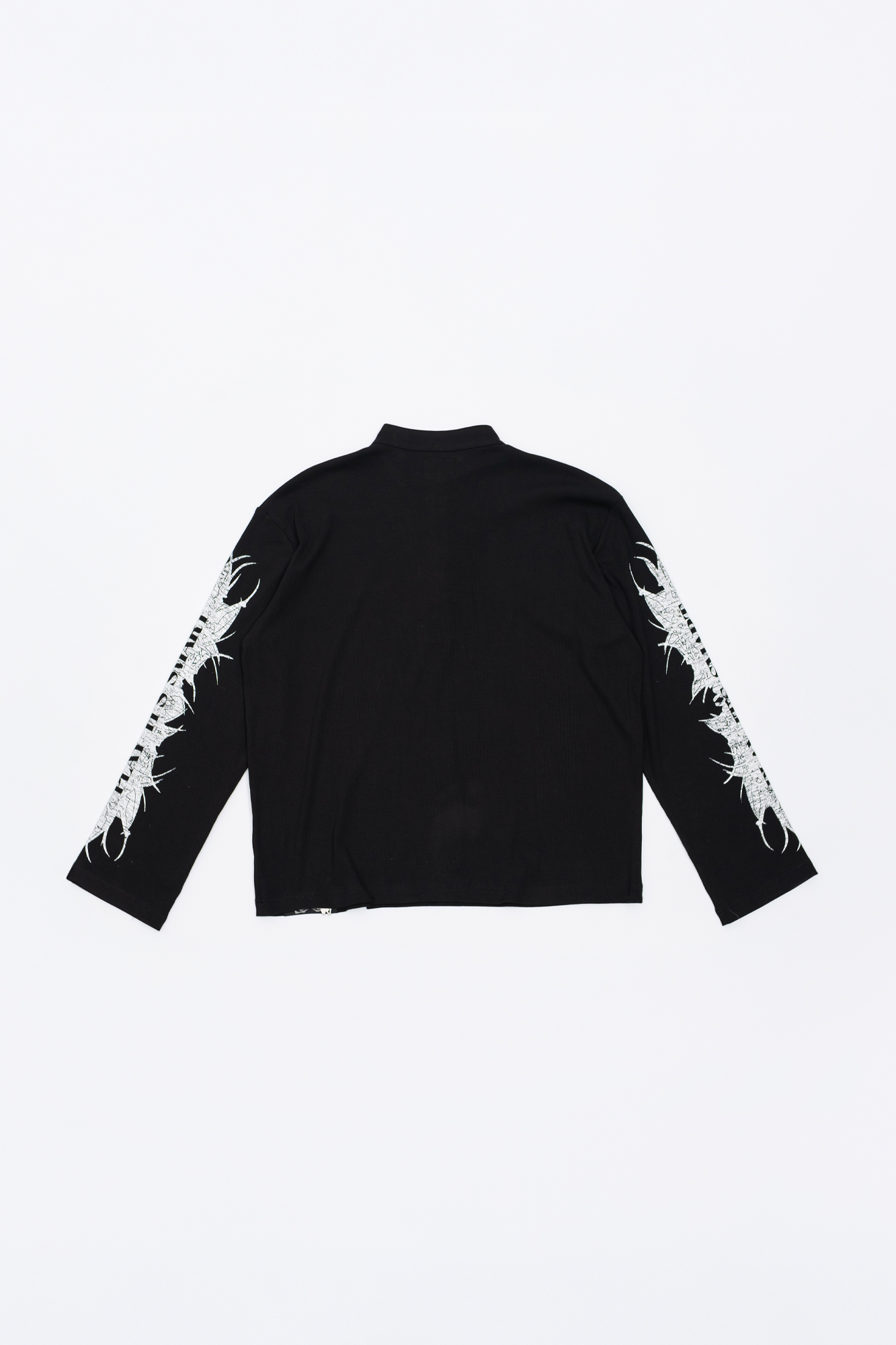 FVVO Ribbed Printed Henley Long Sleeve, premium urban and streetwear designers apparel on PROJECTISR.com, FVVO