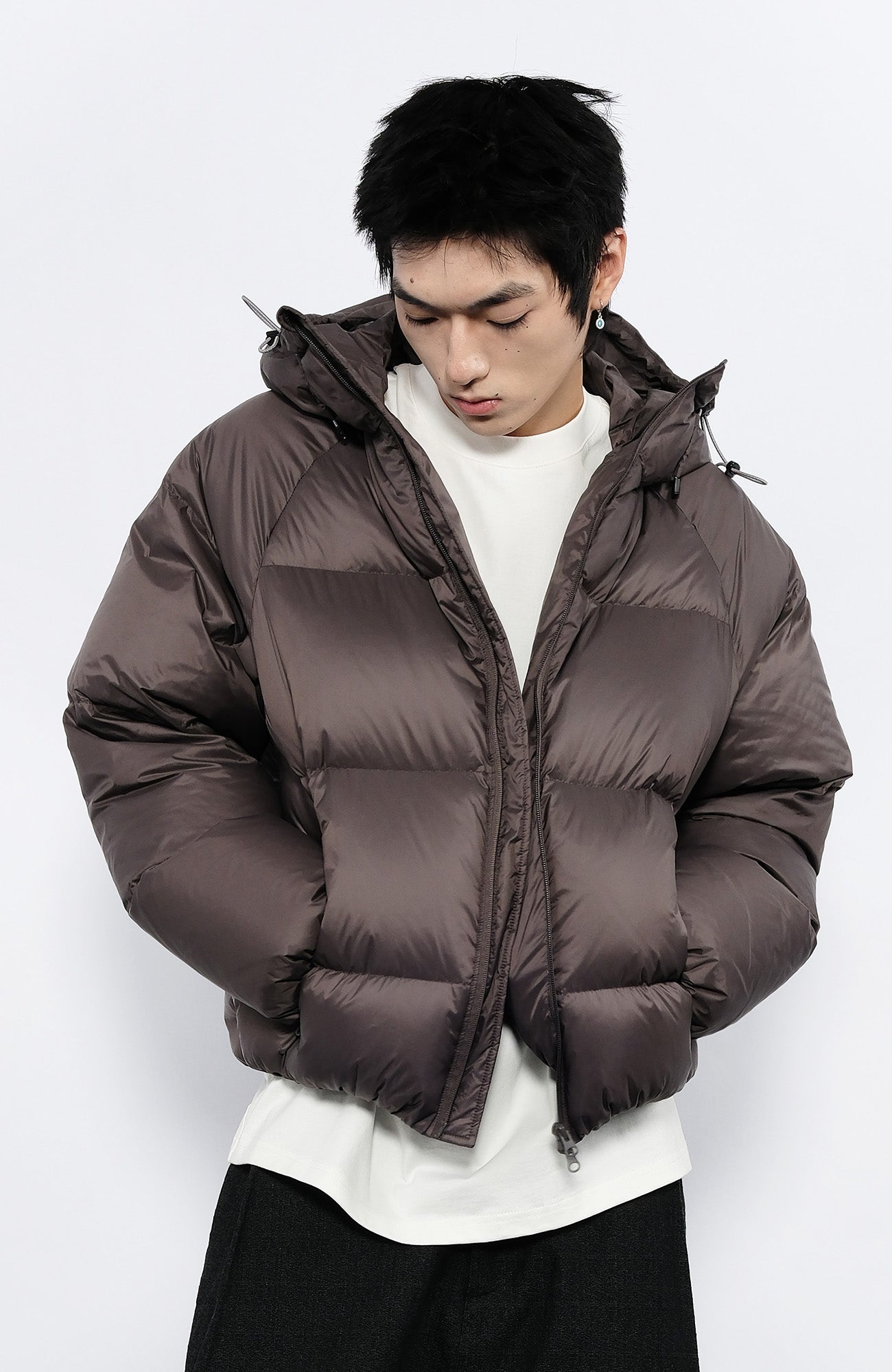 7440 37 1 Drawstring Hooded Thickened Down Puffer, premium urban and streetwear designers apparel on PROJECTISR.com, 7440 37 1
