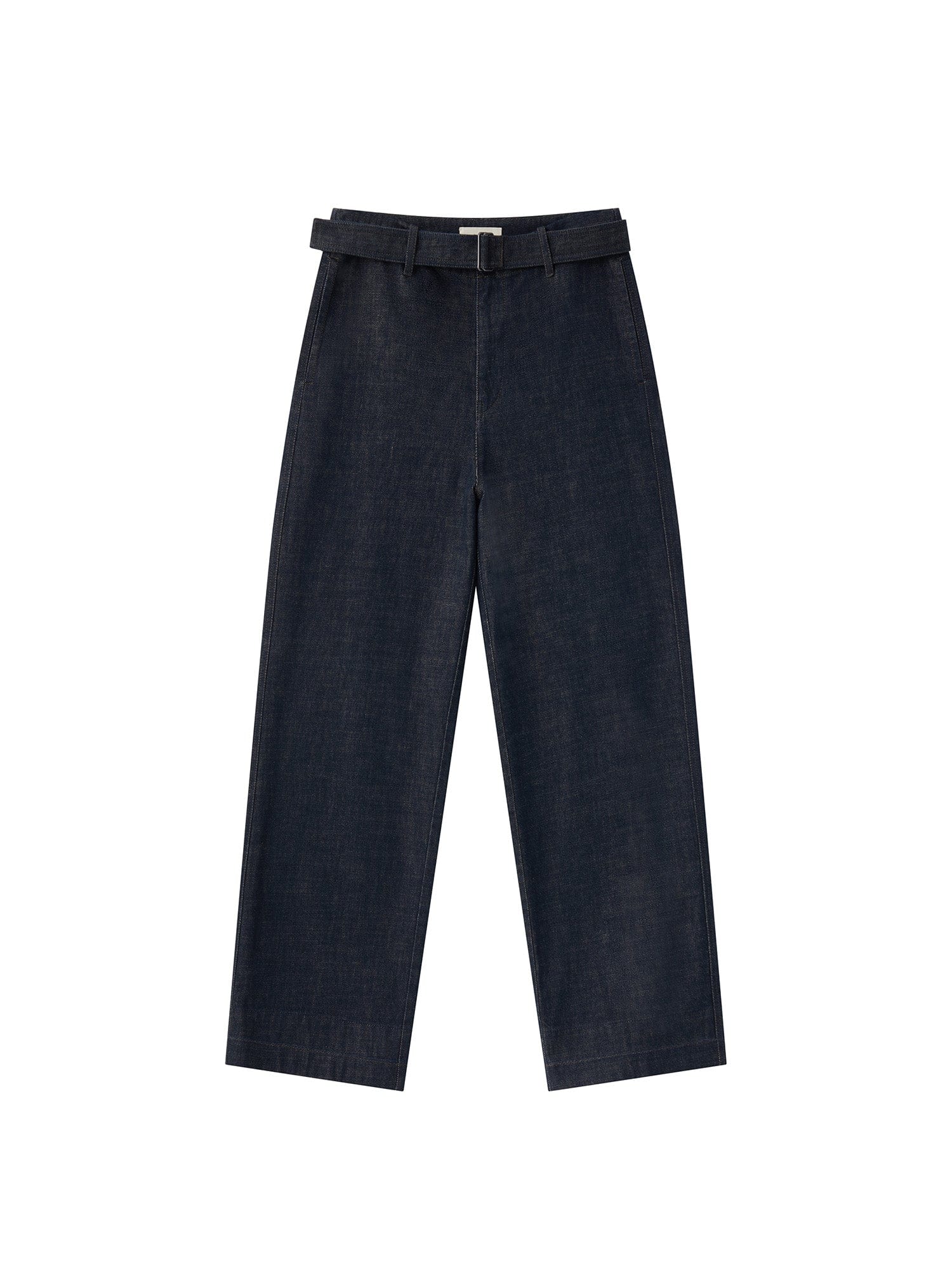 OPICLOTH Essential Washed Belted Wide-Leg Jeans, premium urban and streetwear designers apparel on PROJECTISR.com, OPICLOTH