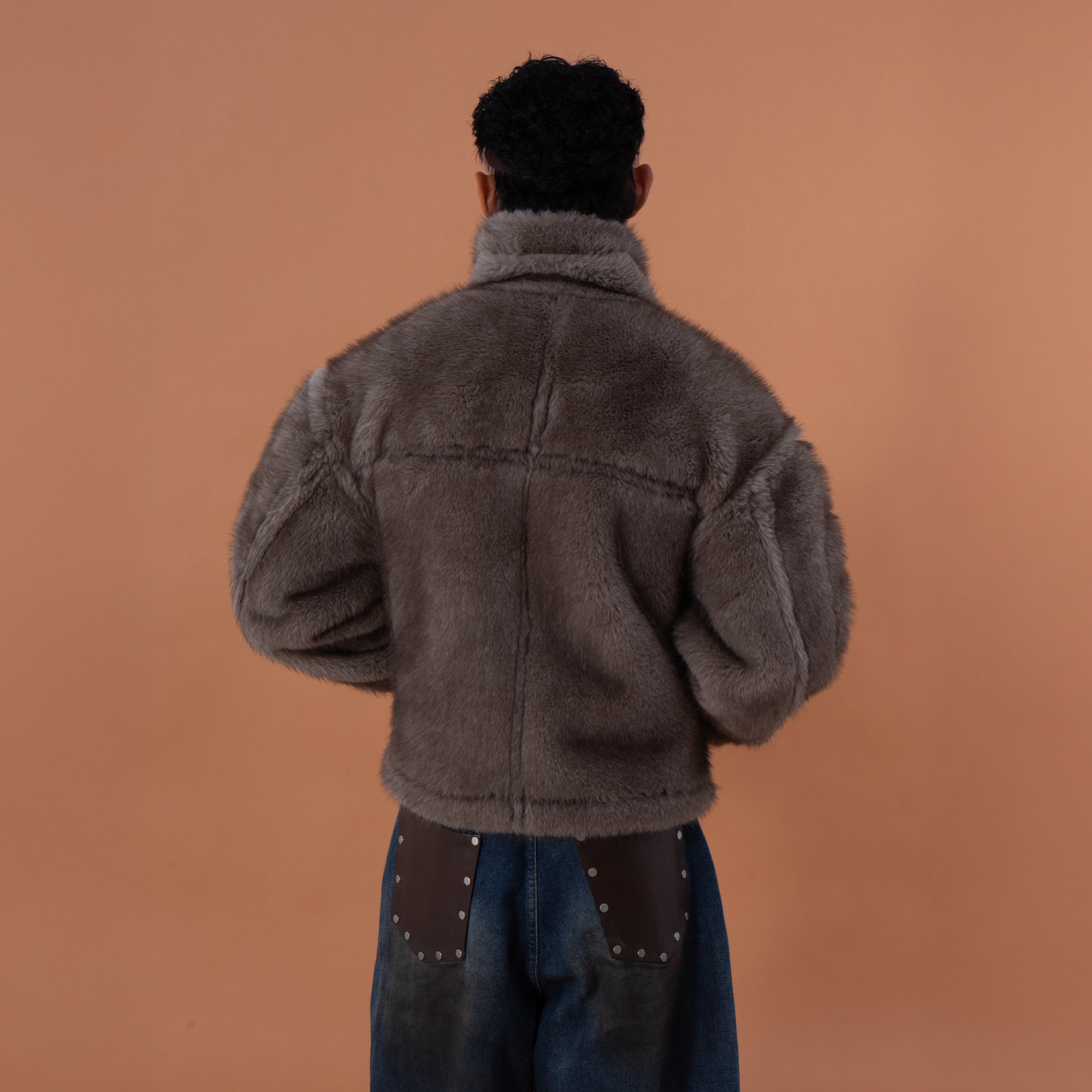 CLP Reversible Faux Fur Biker Jacket