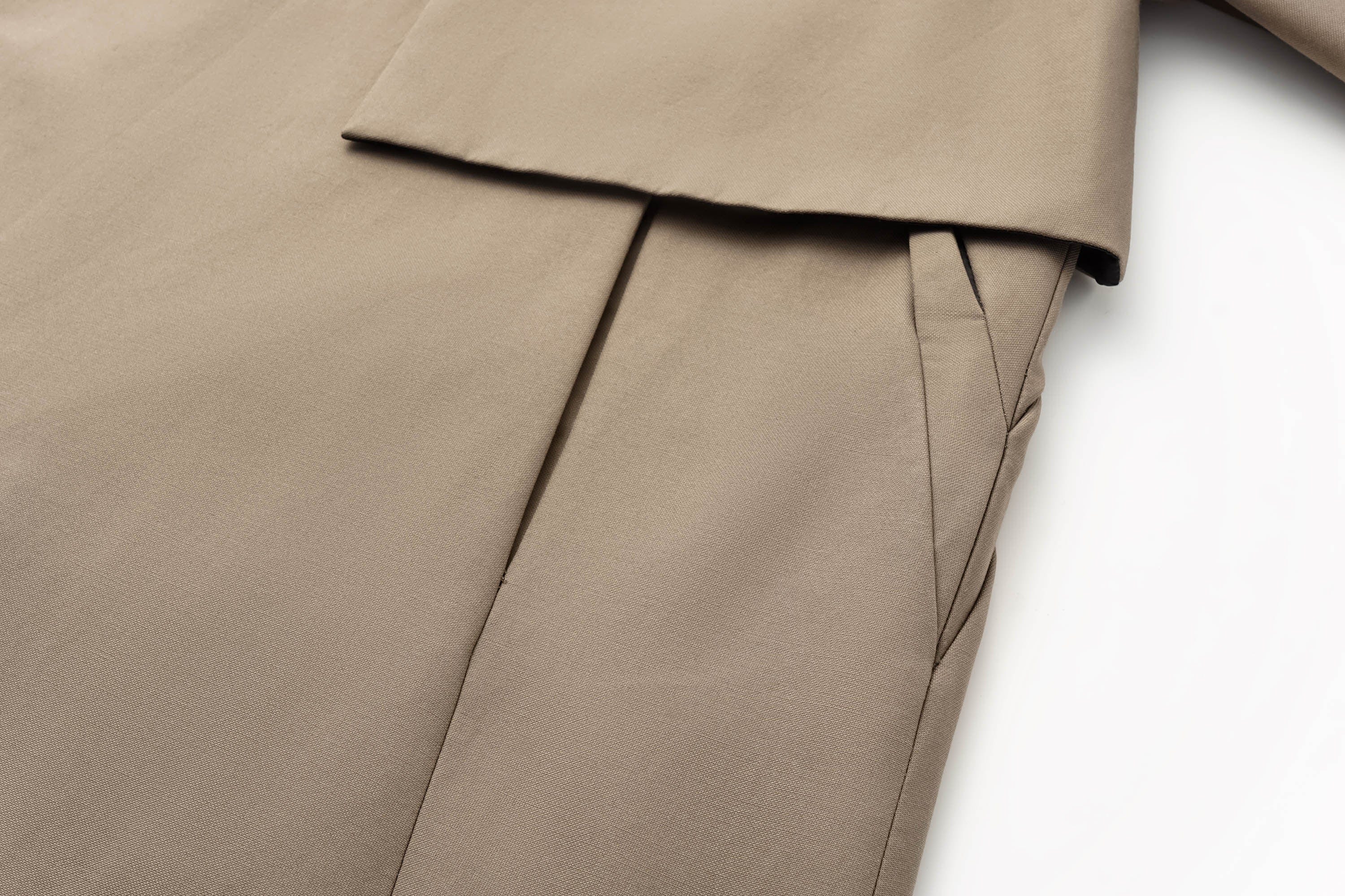 ALVNG AR ANTS Double-Breasted Notch Lapel Oversized Coat, premium urban and streetwear designers apparel on PROJECTISR.com, ALVNG AR ANTS