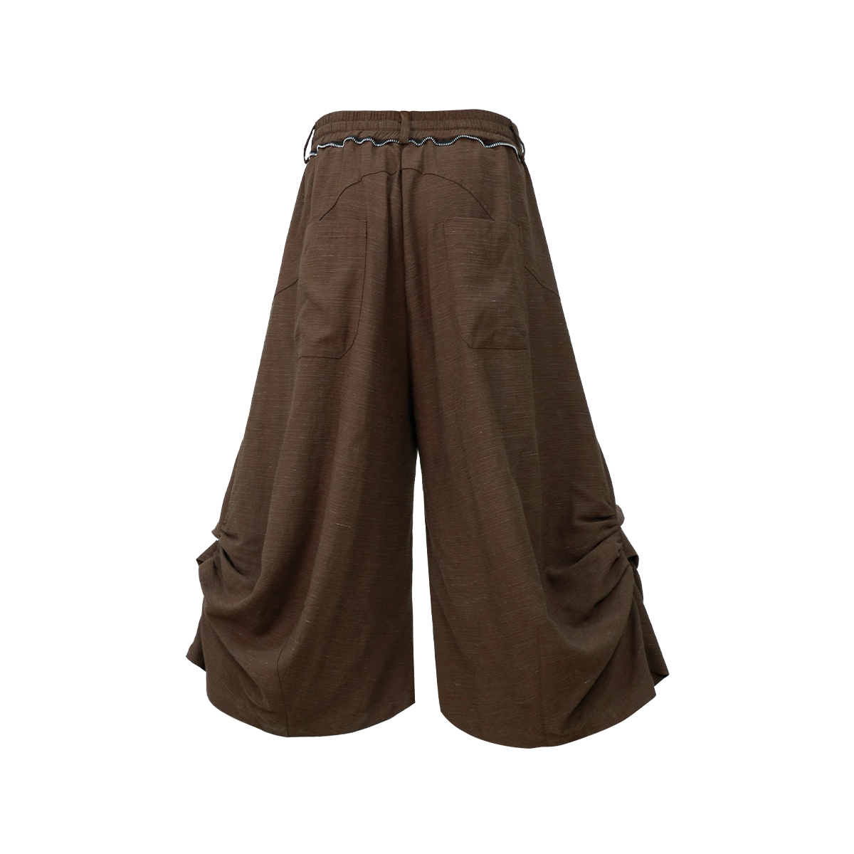 RELABEL Tencel-Acetate Ruched Oversized Shorts, premium urban and streetwear designers apparel on PROJECTISR.com, RELABEL