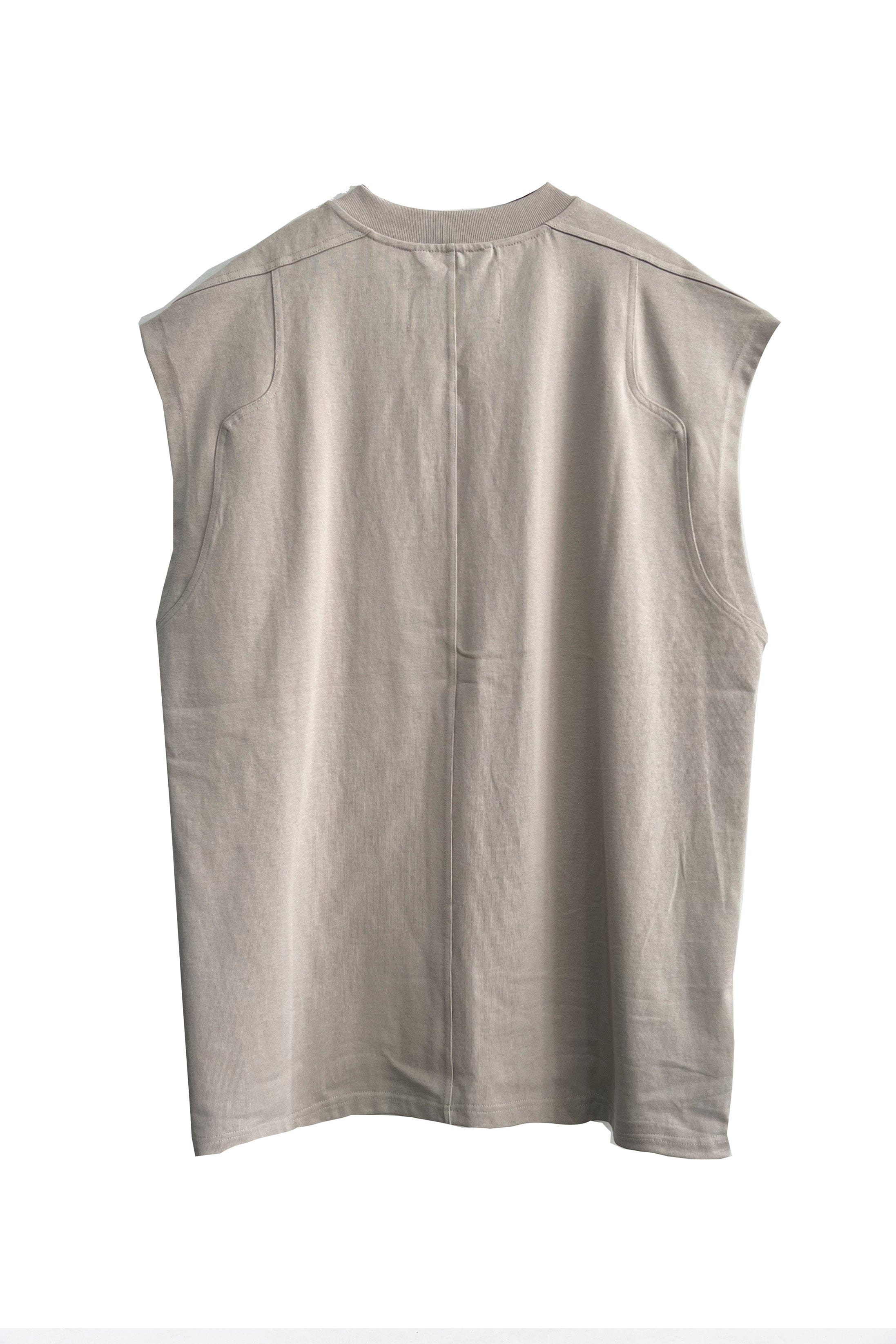 VANN VALRENCE Slogan Graphic Oversized Sleeveless Tee
