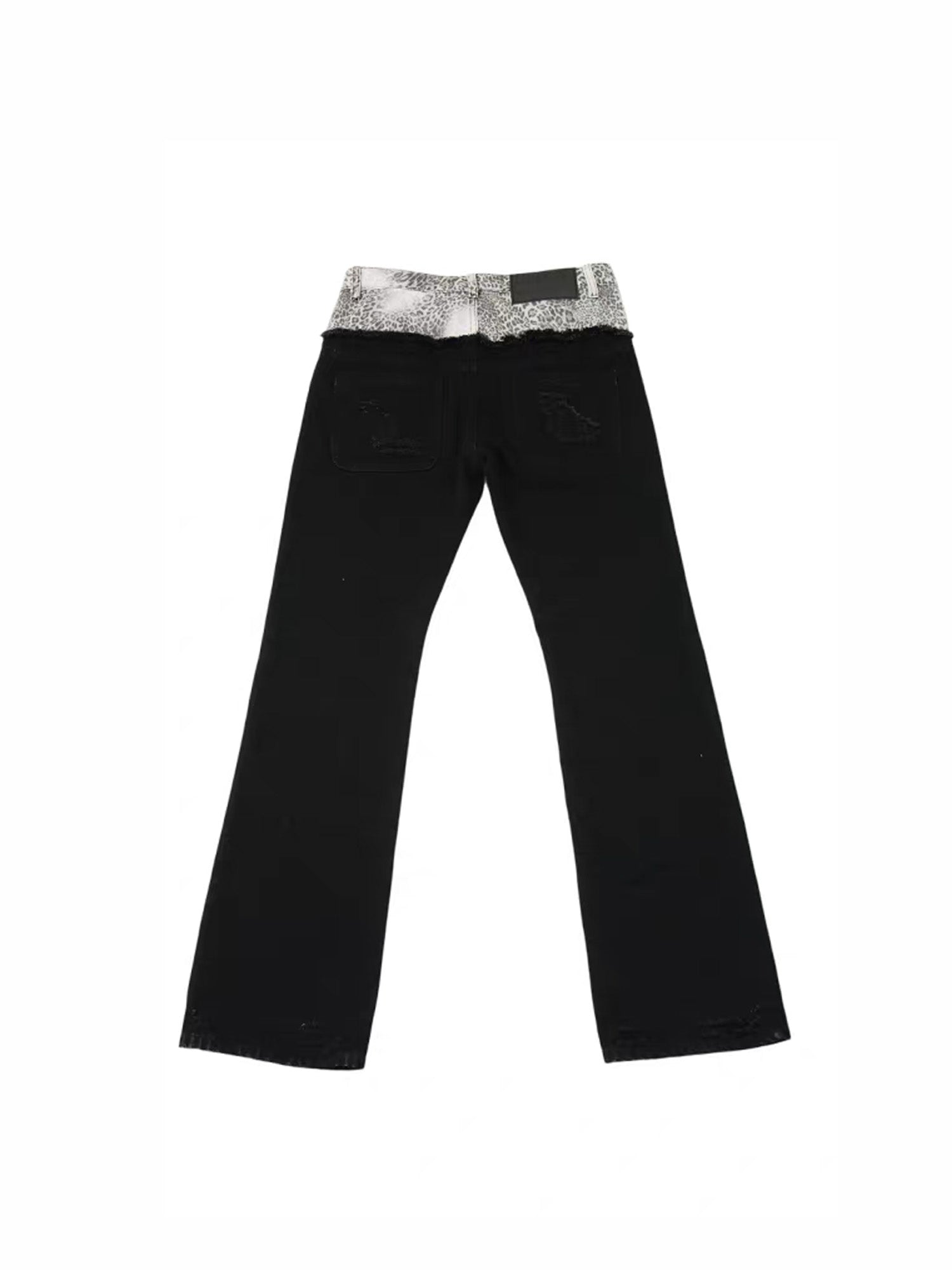 VINKID Double-Waist Script Graphic Jeans, premium urban and streetwear designers apparel on PROJECTISR.com, VINKID