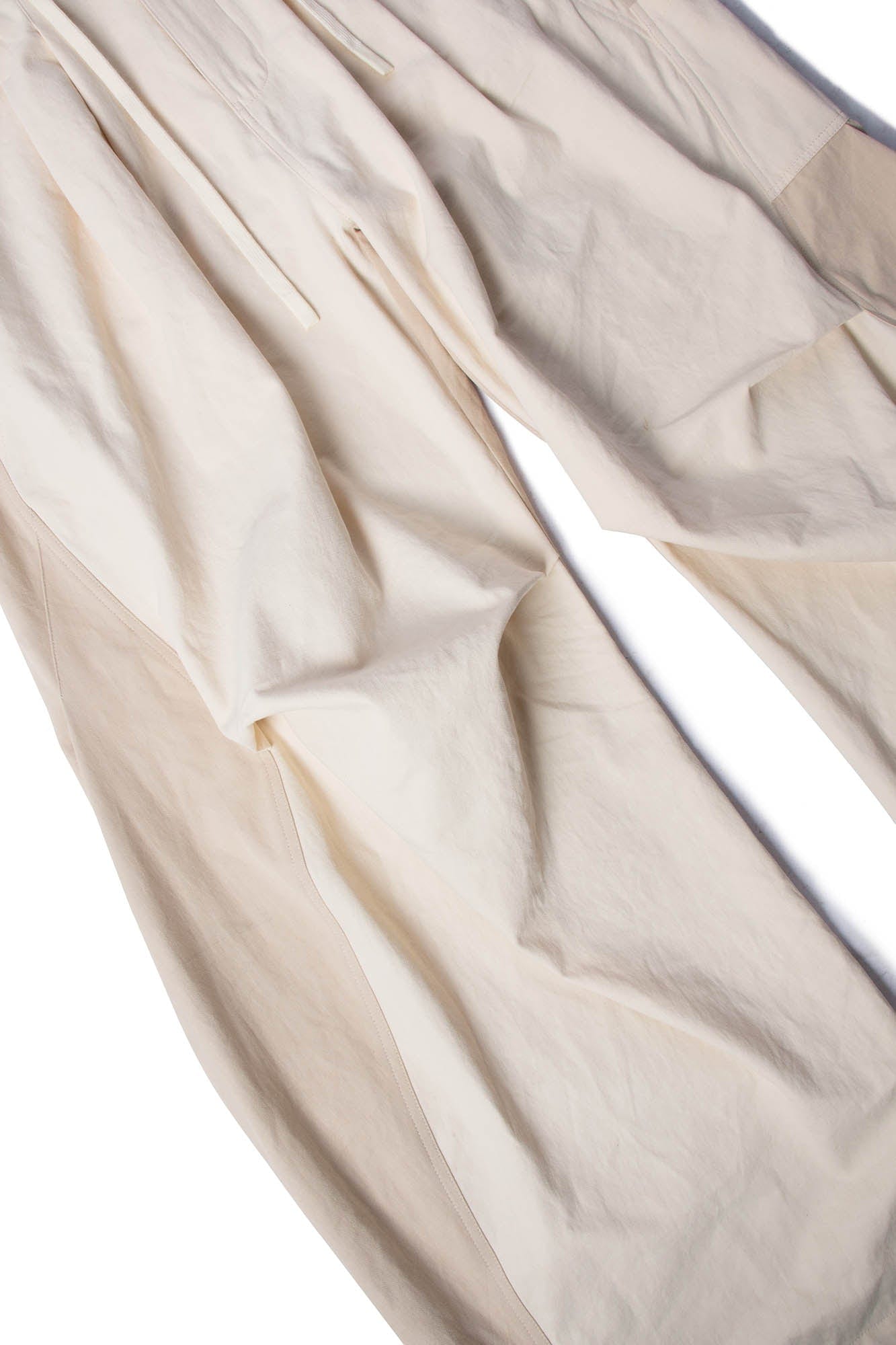 RELABEL Spliced Crinkled Oversized Cargo Pants, premium urban and streetwear designers apparel on PROJECTISR.com, RELABEL